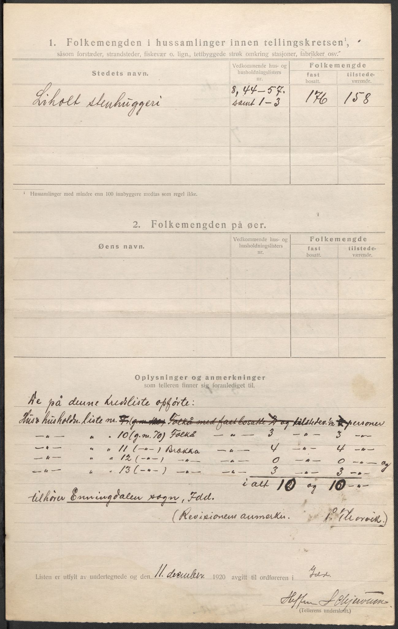 SAO, 1920 census for Idd, 1920, p. 25