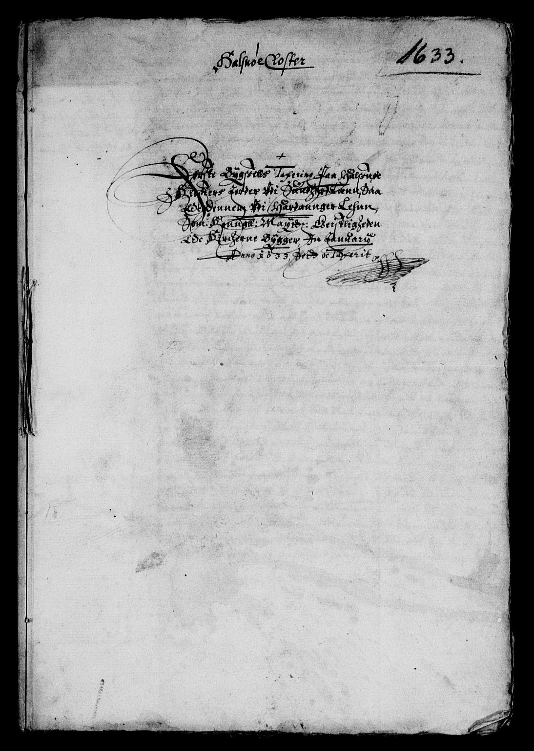 Rentekammeret inntil 1814, Reviderte regnskaper, Lensregnskaper, AV/RA-EA-5023/R/Rb/Rbu/L0005: Hardanger og Halsnøy kloster len, 1606-1636