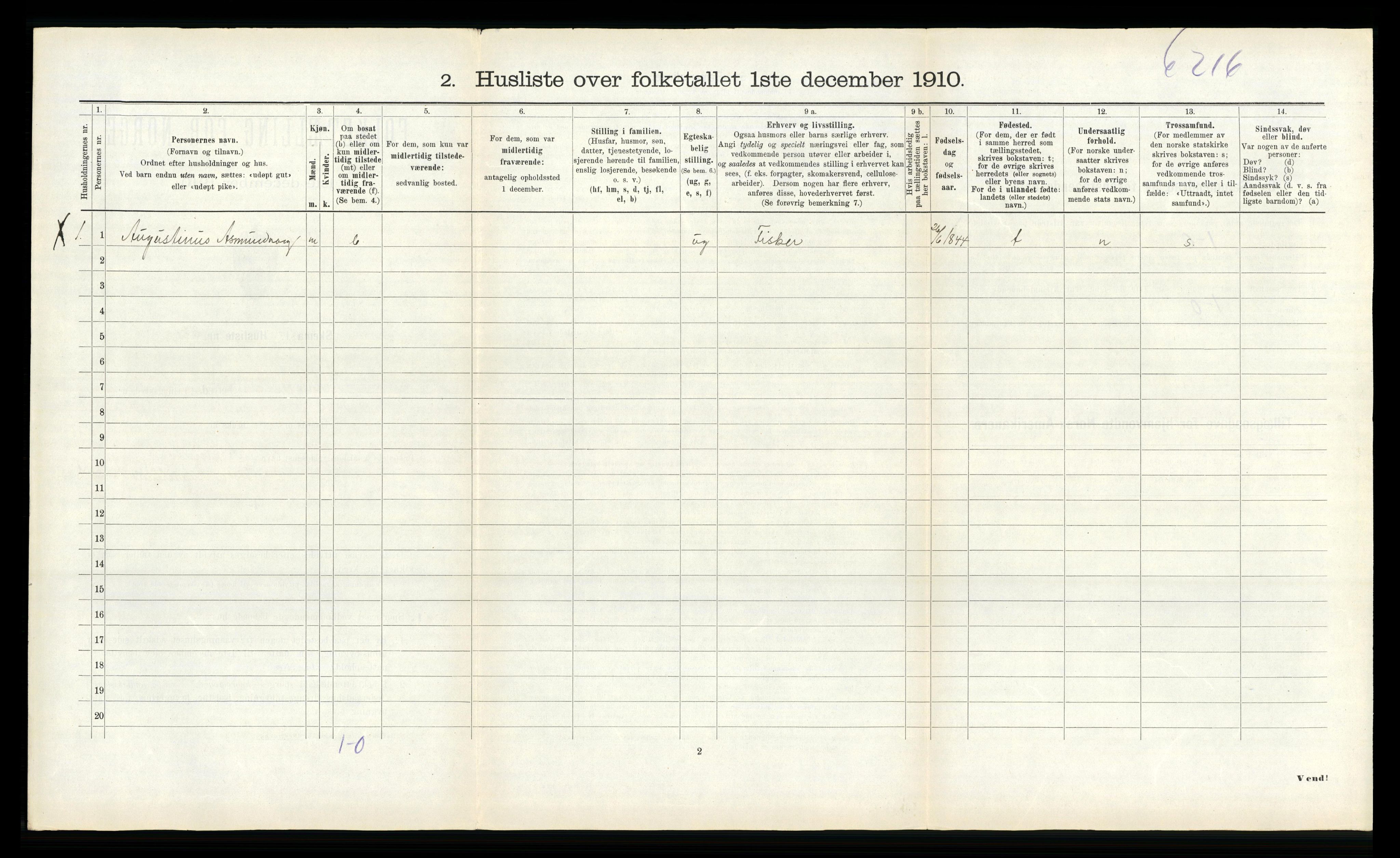 RA, 1910 census for Hitra, 1910, p. 502