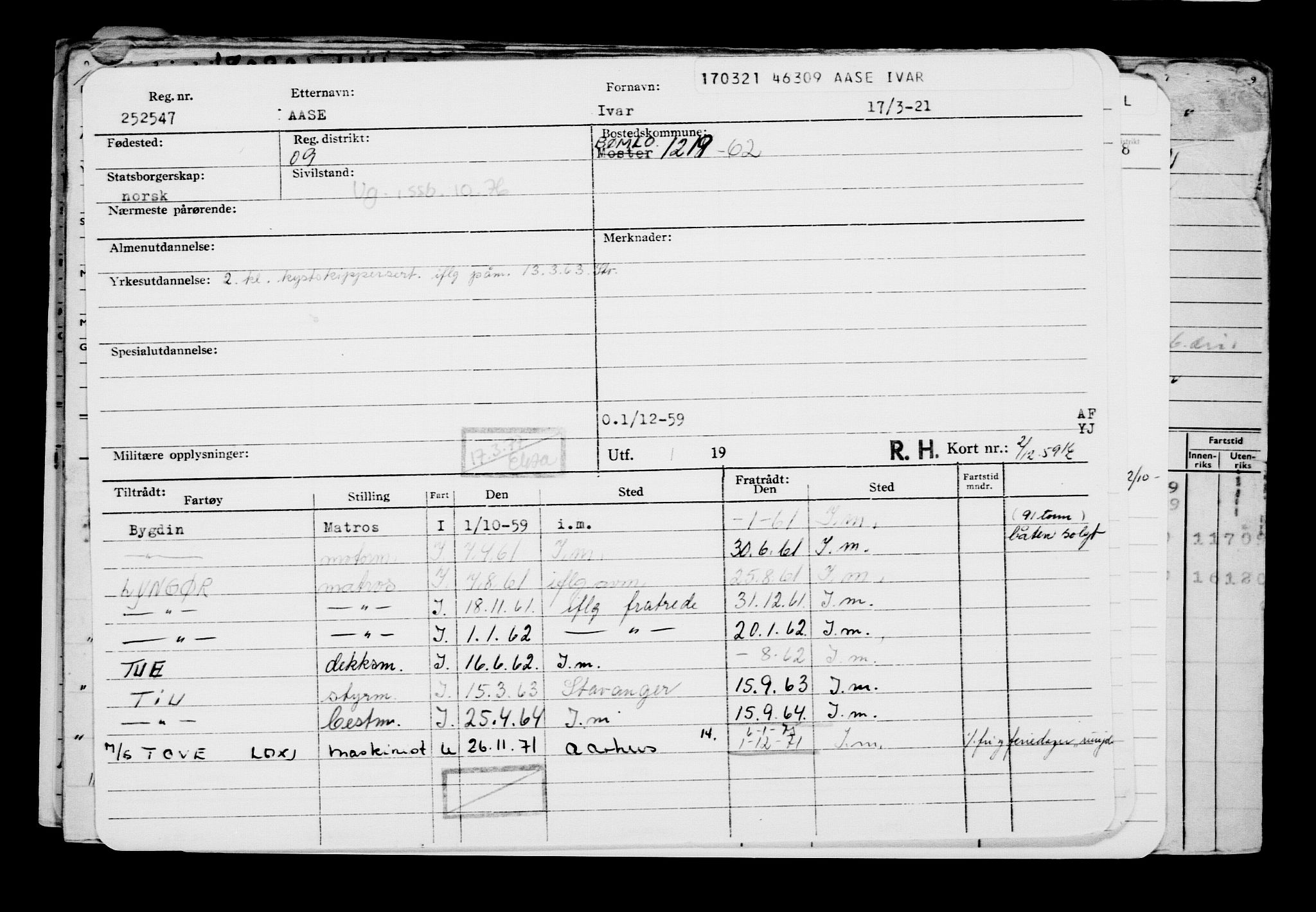 Direktoratet for sjømenn, AV/RA-S-3545/G/Gb/L0191: Hovedkort, 1921, p. 472