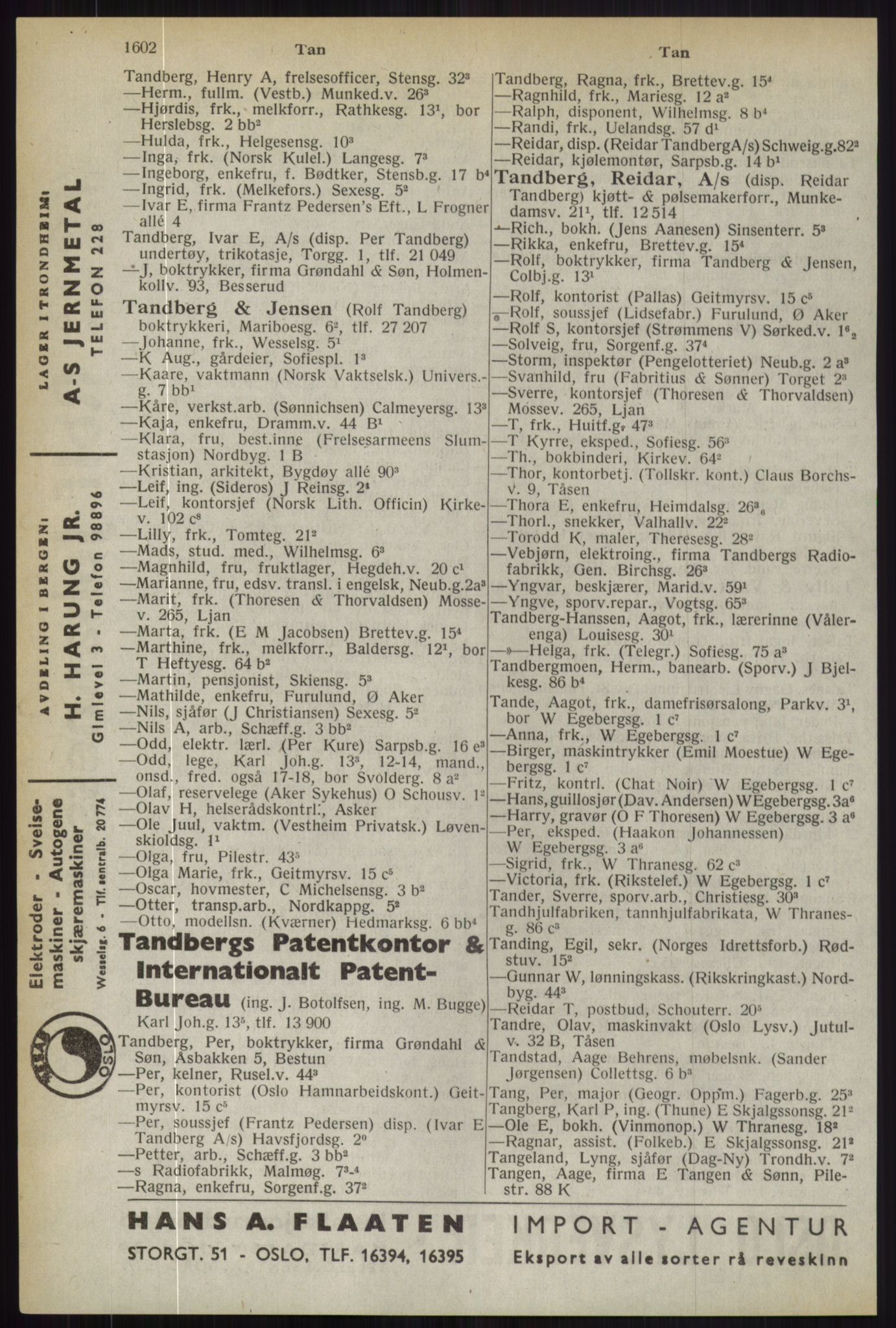 Kristiania/Oslo adressebok, PUBL/-, 1944, p. 1602