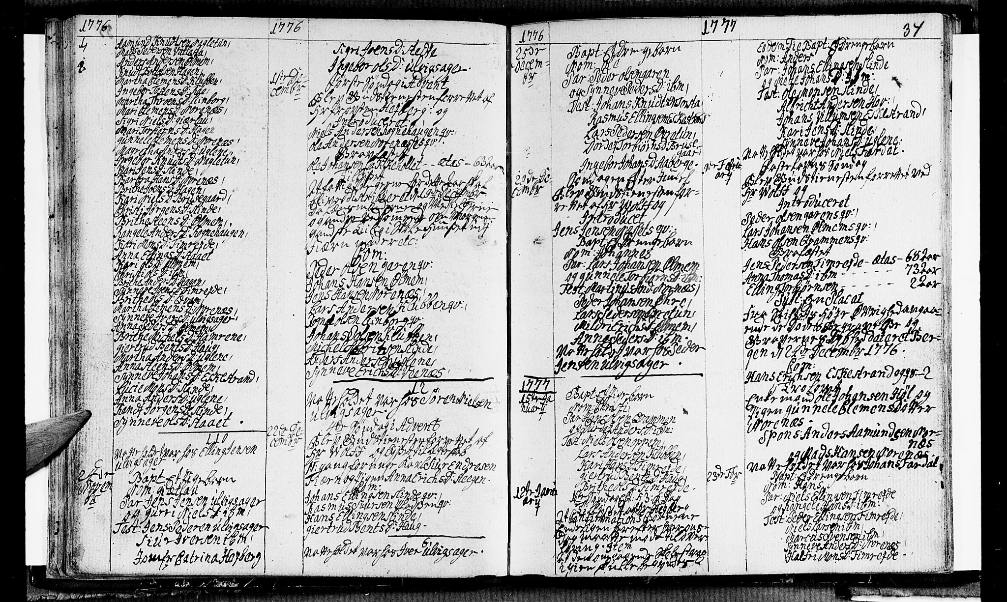 Sogndal sokneprestembete, SAB/A-81301/H/Haa/Haaa/L0006: Parish register (official) no. A 6, 1770-1782, p. 34