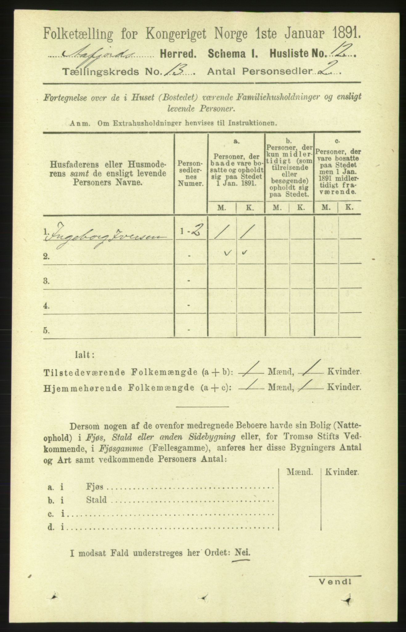 RA, 1891 census for 1630 Åfjord, 1891, p. 4114