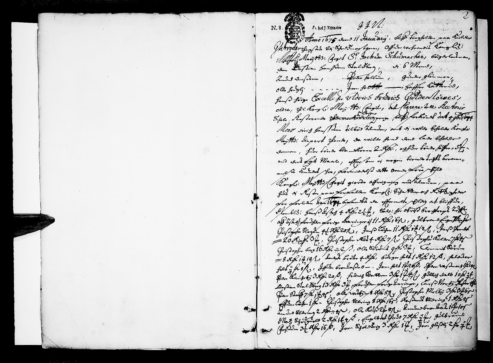 Nedre Romerike sorenskriveri, SAO/A-10469/F/Fb/L0007: Tingbok, 1675, p. 2a