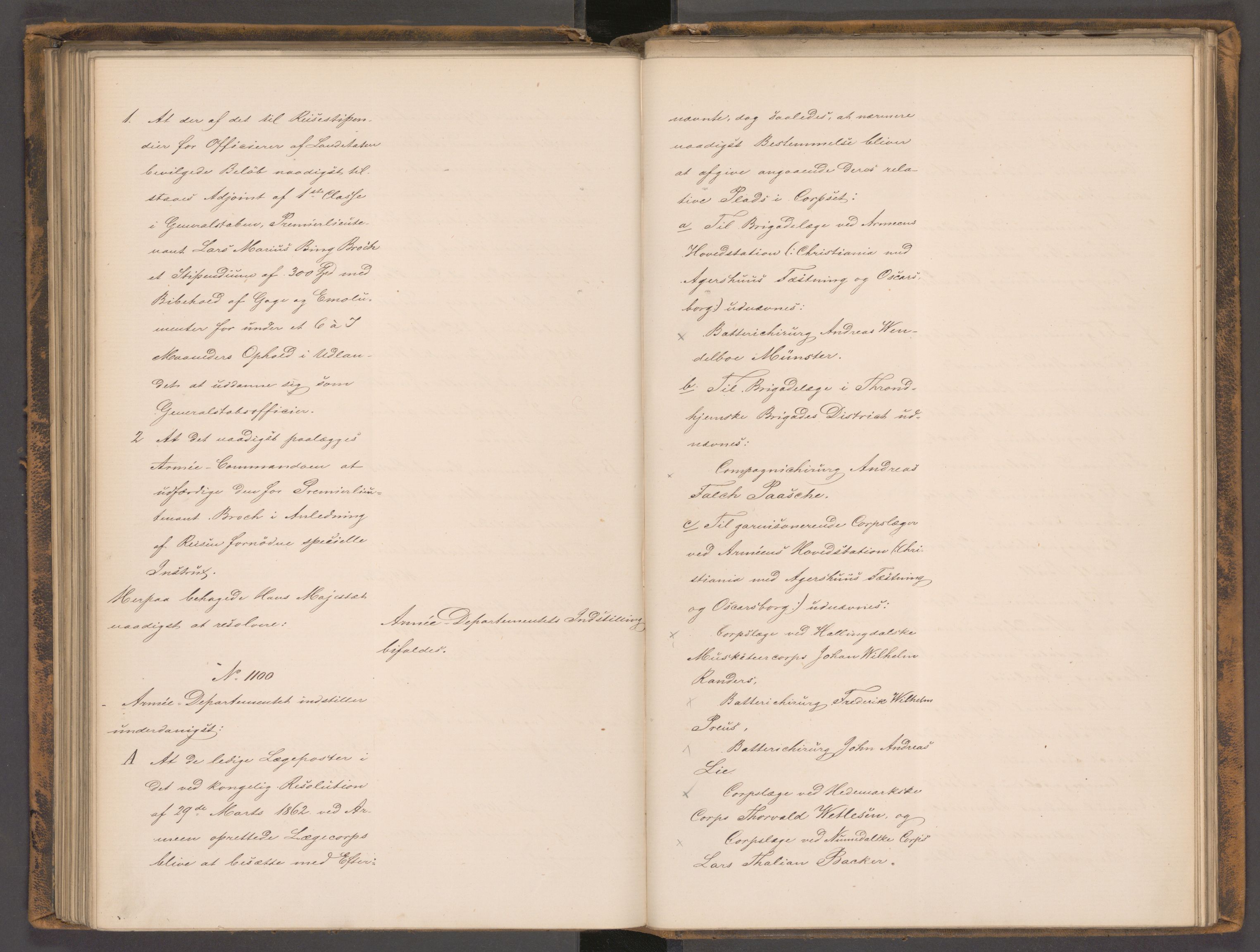 Statsrådssekretariatet, AV/RA-S-1001/A/Ab/L0097: Kgl. res. nr. 742-1105, 2. halvår, 1862