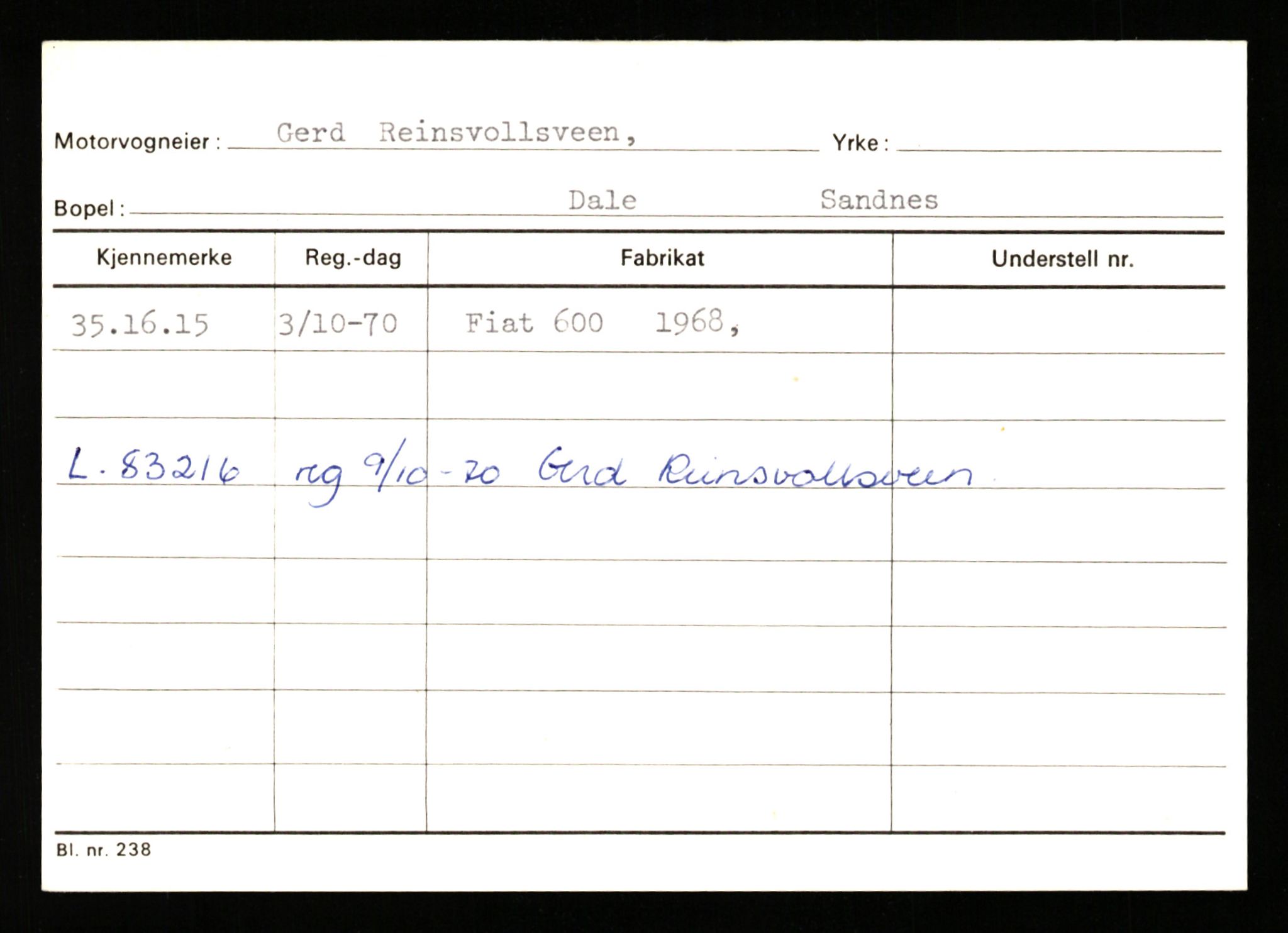 Stavanger trafikkstasjon, AV/SAST-A-101942/0/G/L0011: Registreringsnummer: 240000 - 363477, 1930-1971, p. 3035