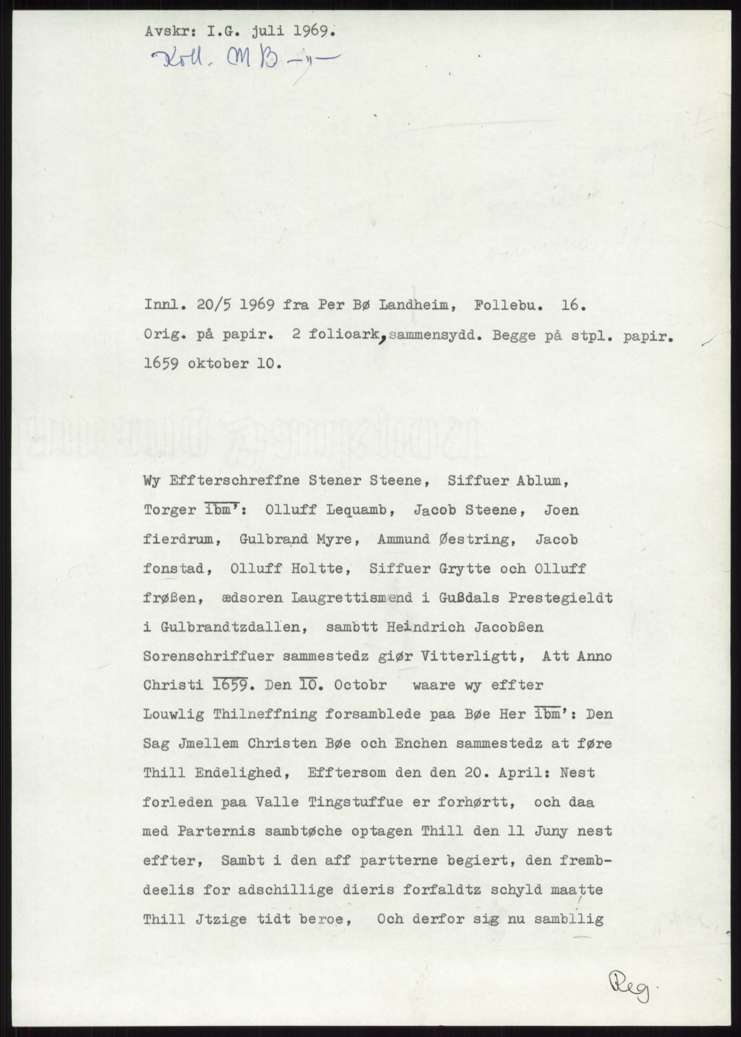 Samlinger til kildeutgivelse, Diplomavskriftsamlingen, RA/EA-4053/H/Ha, p. 3066