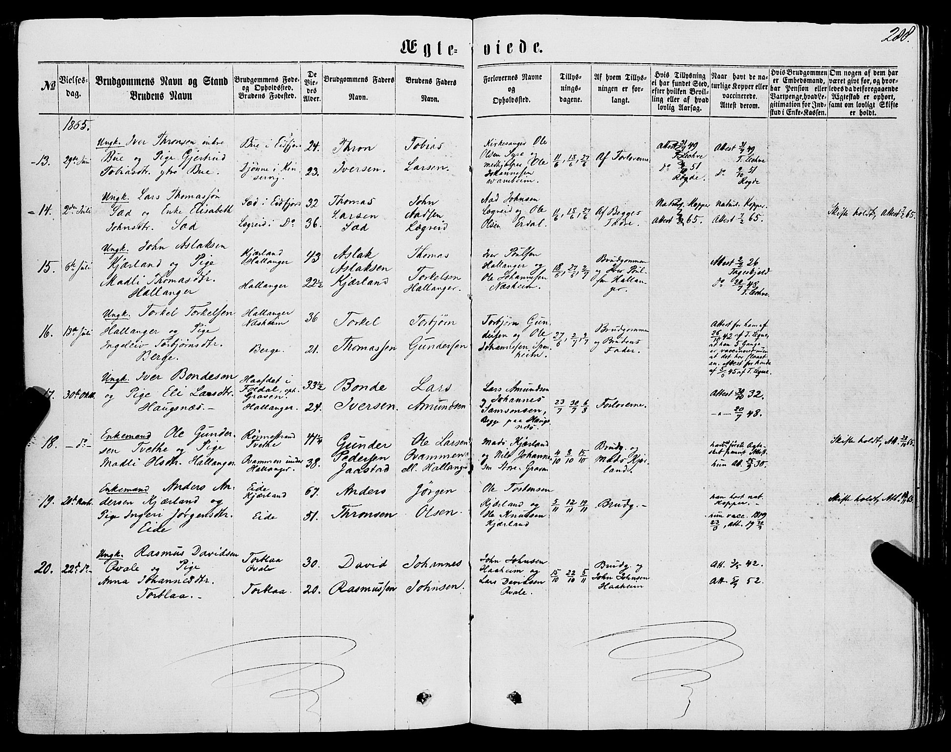 Ulvik sokneprestembete, AV/SAB-A-78801/H/Haa: Parish register (official) no. A 15, 1864-1878, p. 288