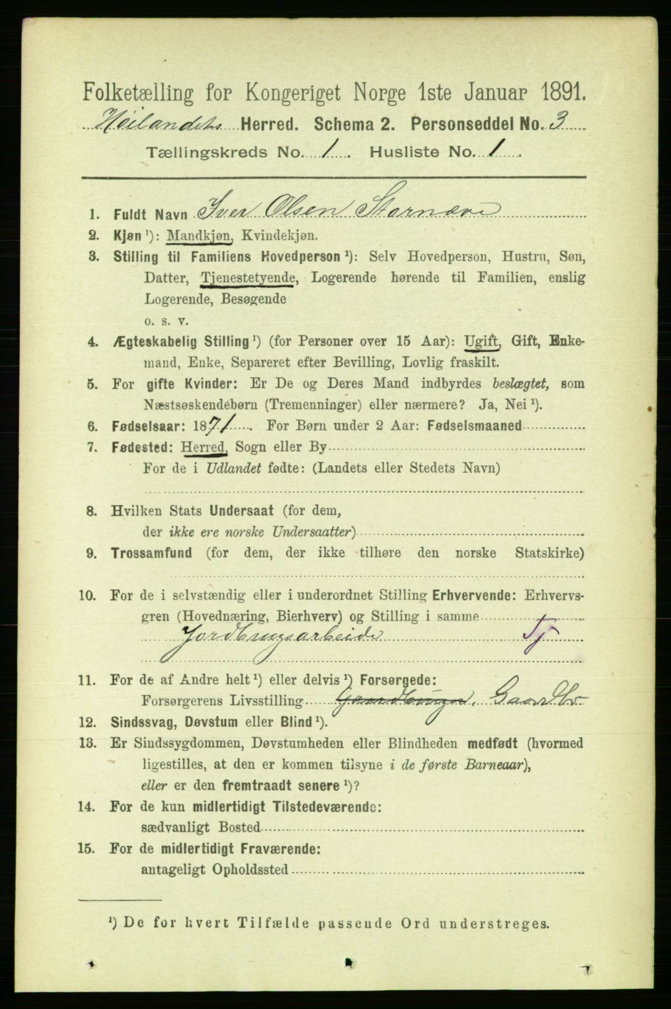 RA, 1891 census for 1651 Hølonda, 1891, p. 127