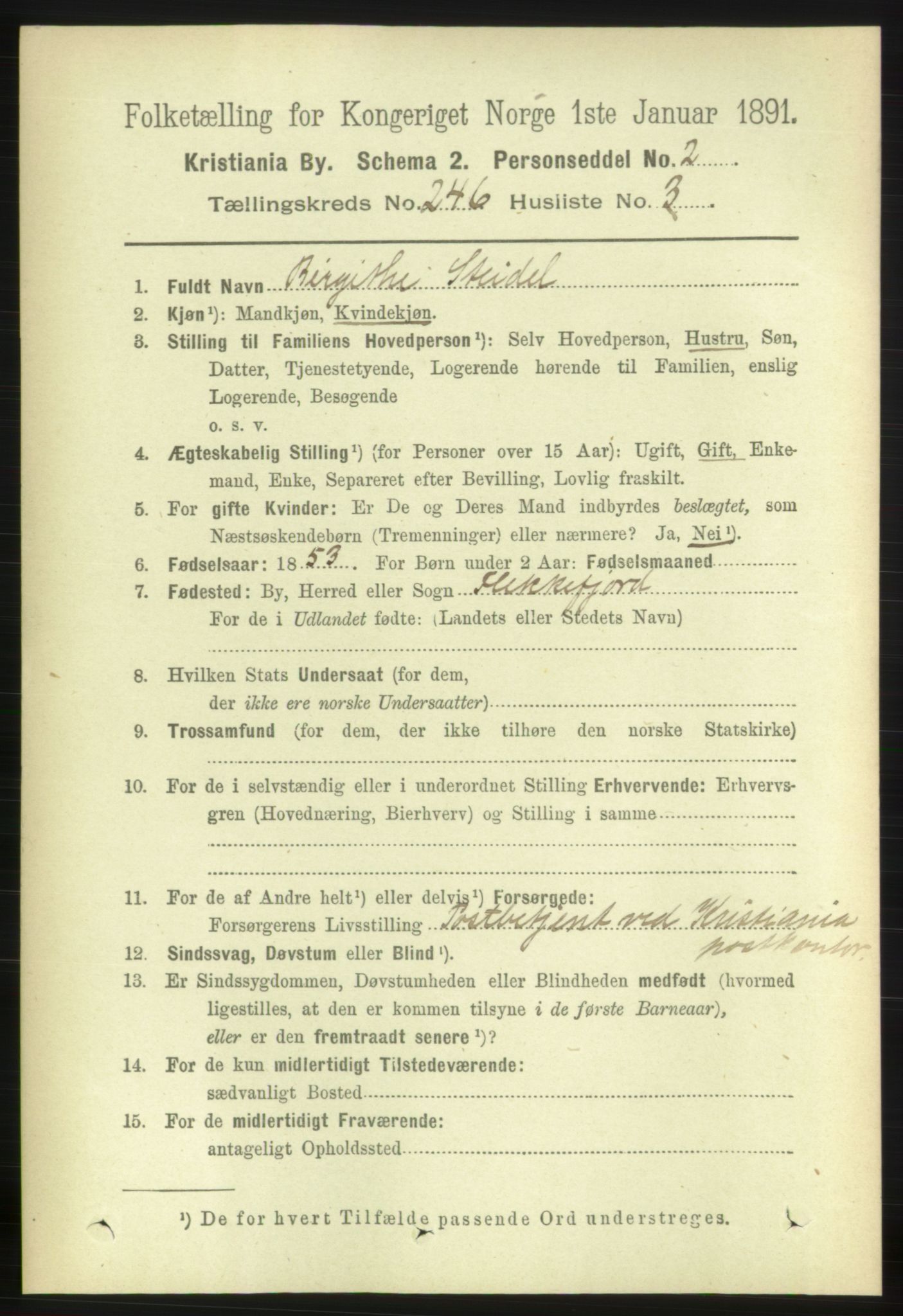 RA, 1891 census for 0301 Kristiania, 1891, p. 149998