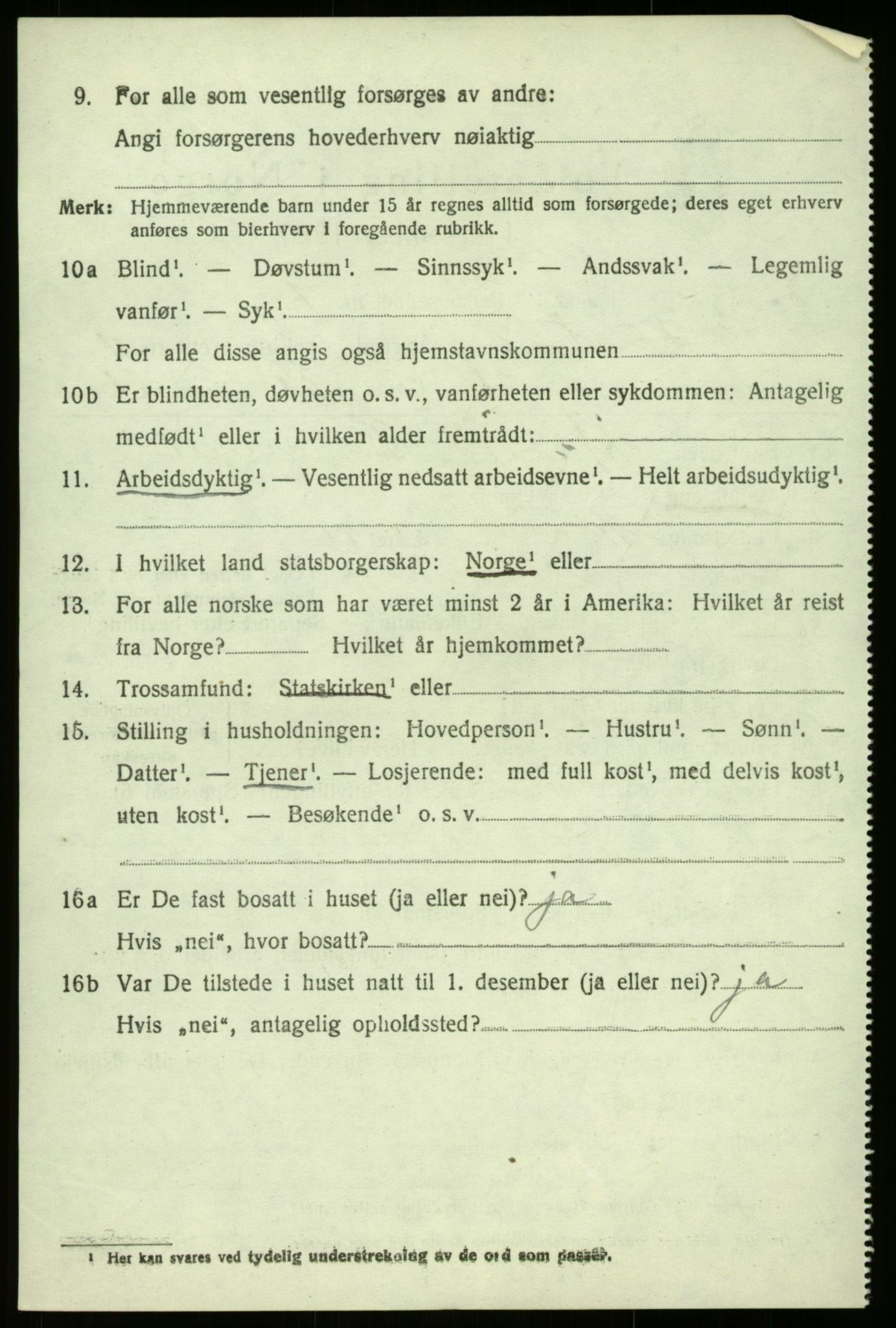 SAB, 1920 census for Luster, 1920, p. 6033