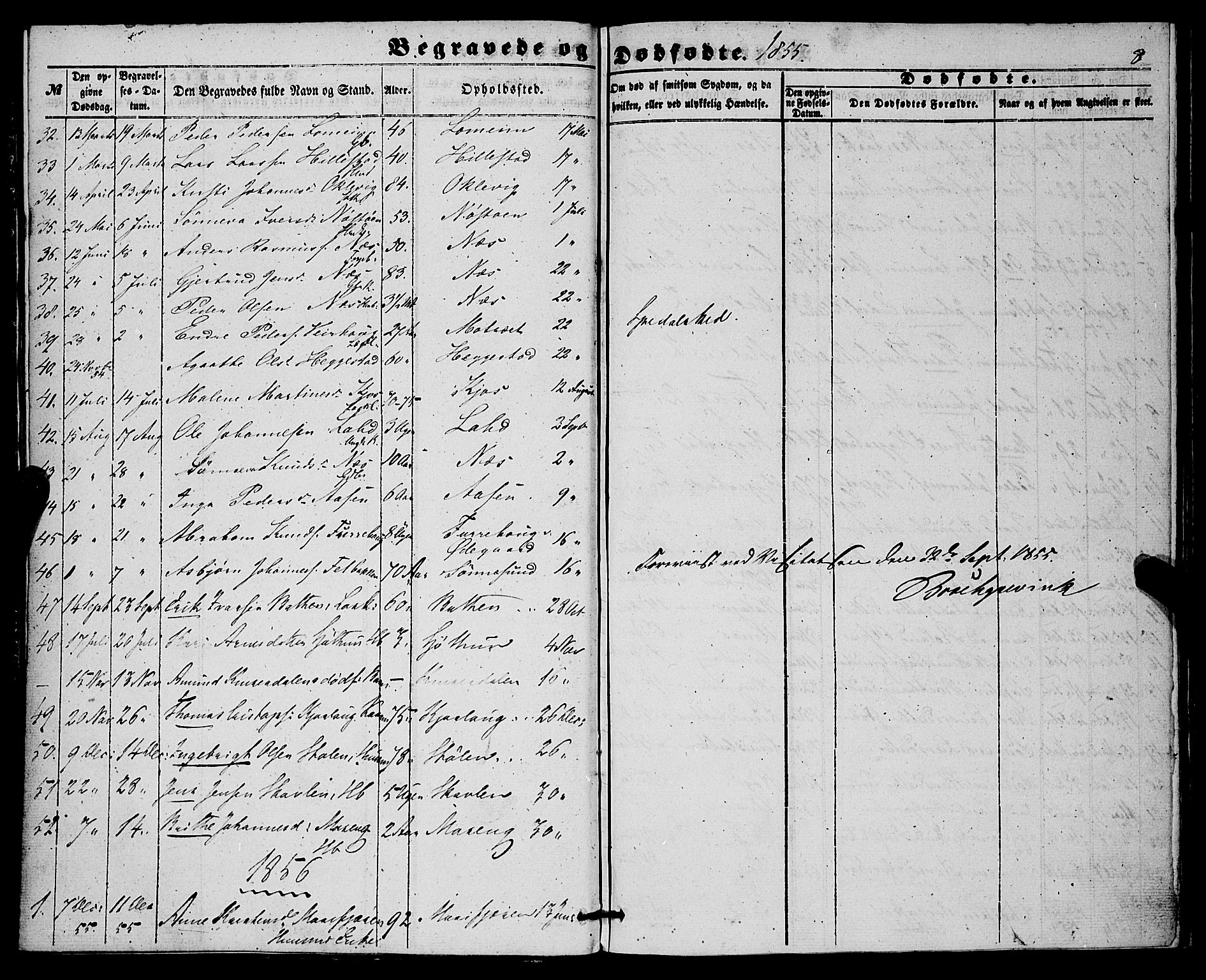 Hafslo sokneprestembete, AV/SAB-A-80301/H/Haa/Haaa/L0010: Parish register (official) no. A 10, 1853-1876, p. 8