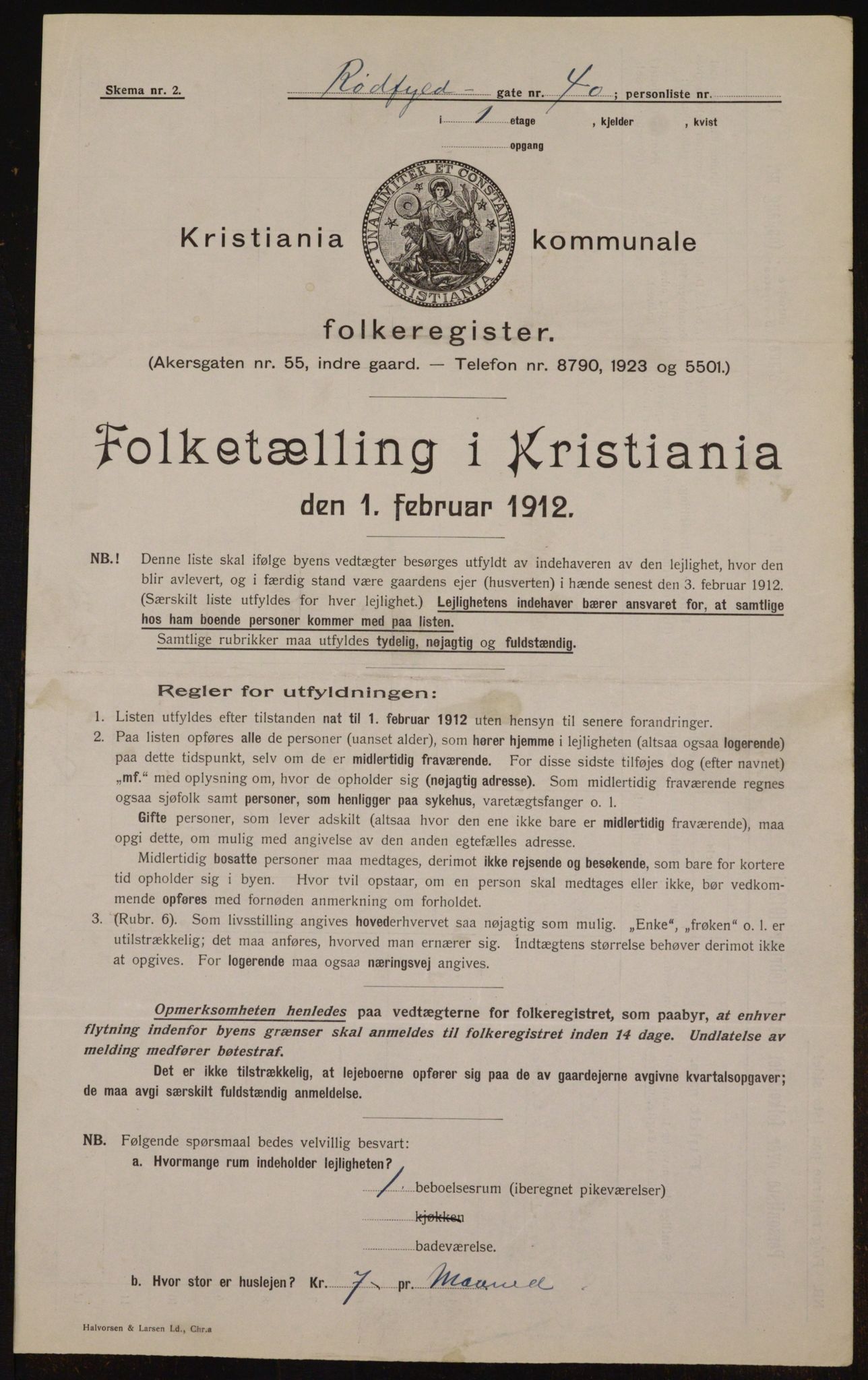 OBA, Municipal Census 1912 for Kristiania, 1912, p. 86323