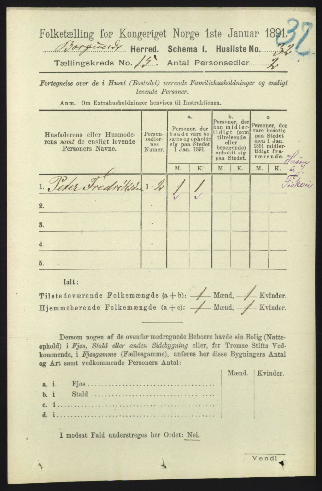 RA, 1891 census for 1531 Borgund, 1891, p. 4472