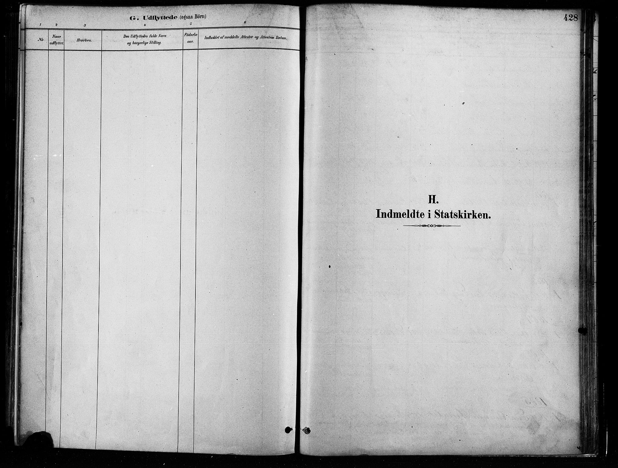 Grønland prestekontor Kirkebøker, SAO/A-10848/F/Fa/L0008: Parish register (official) no. 8, 1881-1893, p. 428