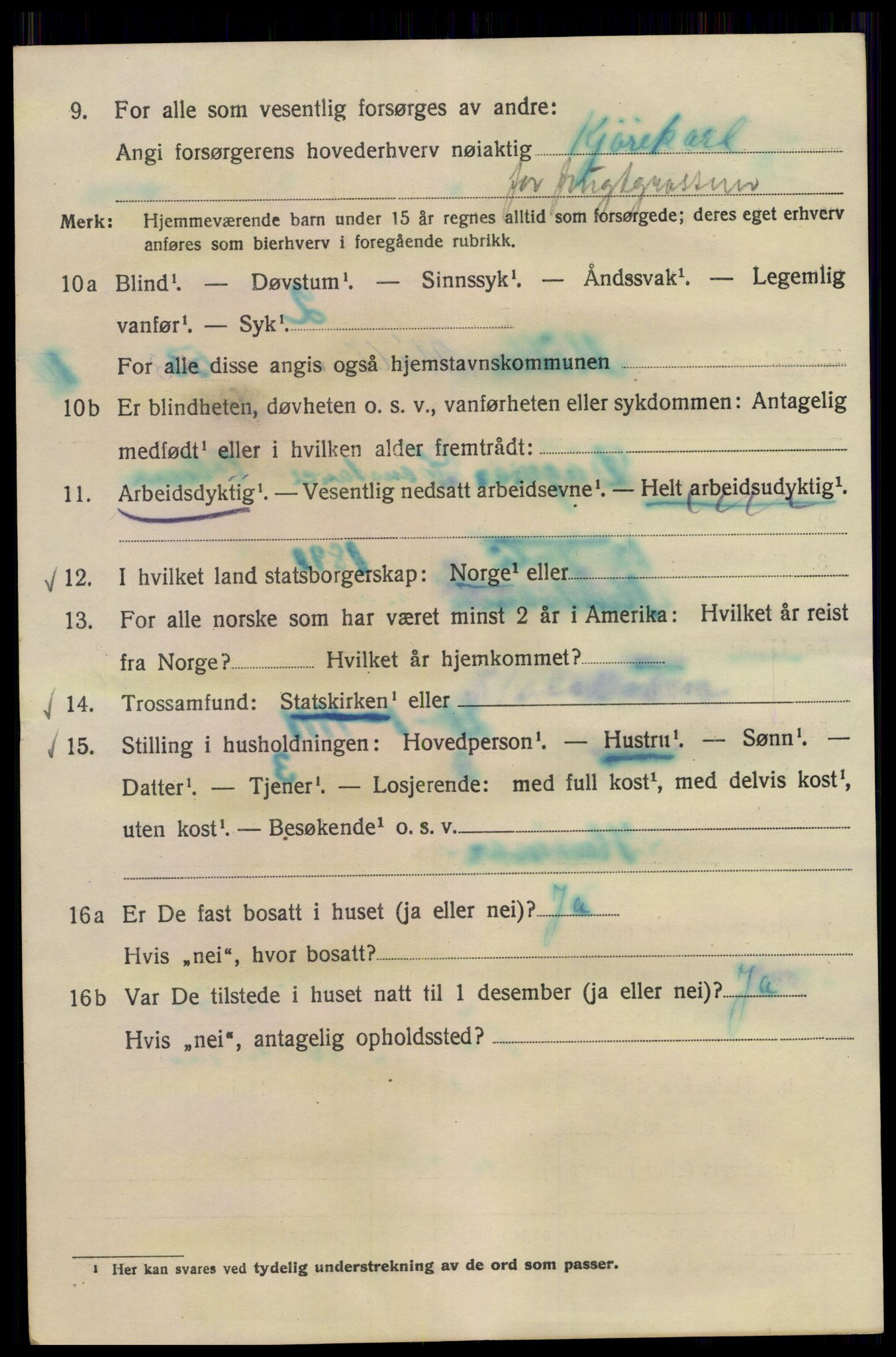 SAO, 1920 census for Kristiania, 1920, p. 409050