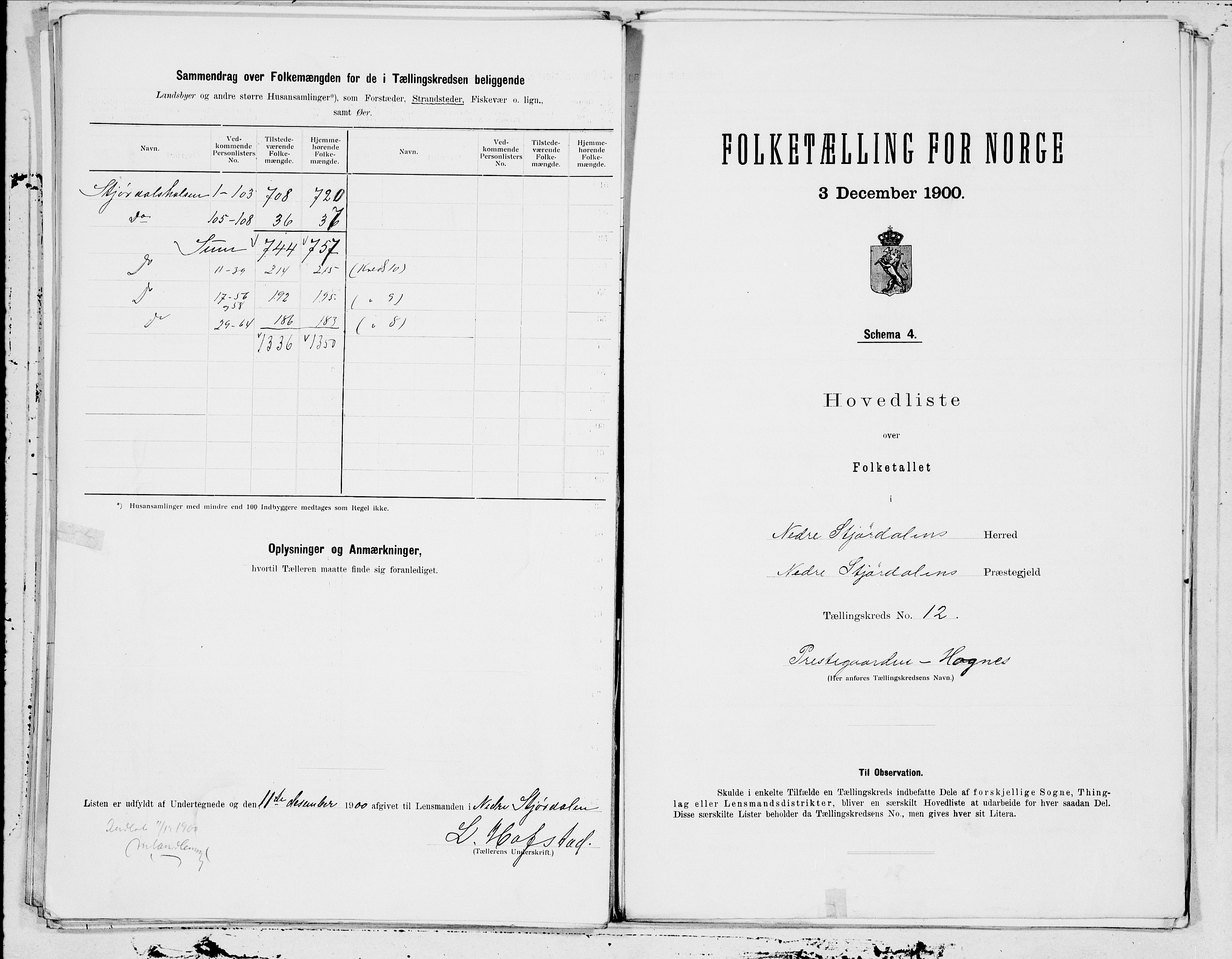 SAT, 1900 census for Nedre Stjørdal, 1900, p. 25