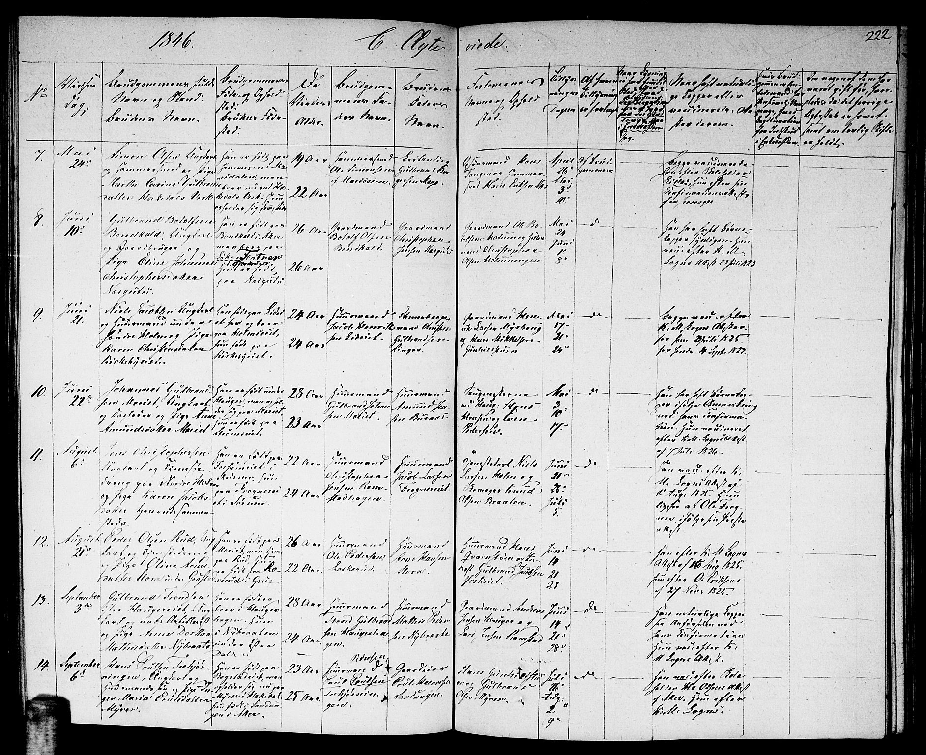 Nittedal prestekontor Kirkebøker, AV/SAO-A-10365a/F/Fa/L0004: Parish register (official) no. I 4, 1836-1849, p. 222