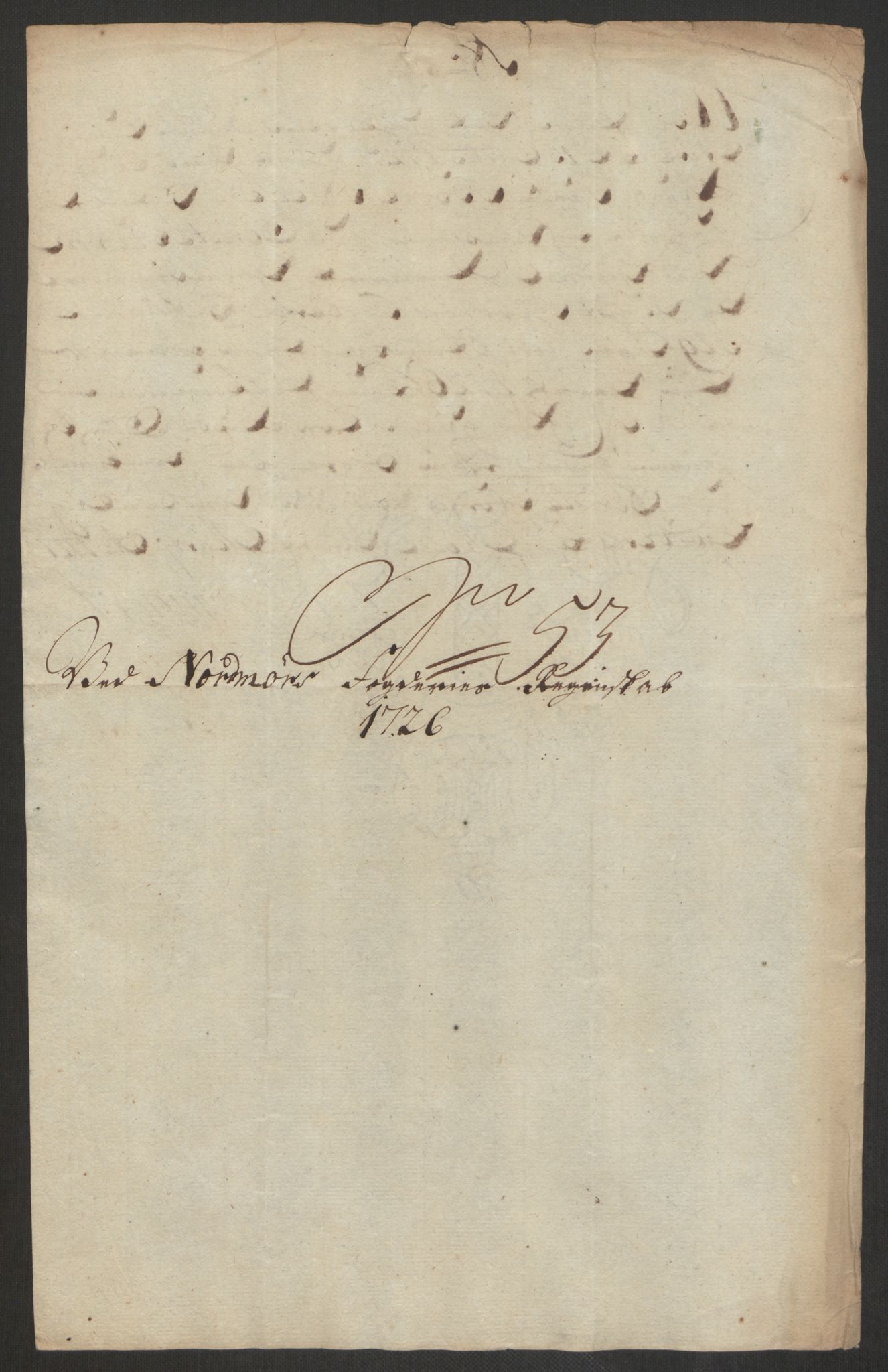 Rentekammeret inntil 1814, Reviderte regnskaper, Fogderegnskap, AV/RA-EA-4092/R56/L3759: Fogderegnskap Nordmøre, 1726, p. 282