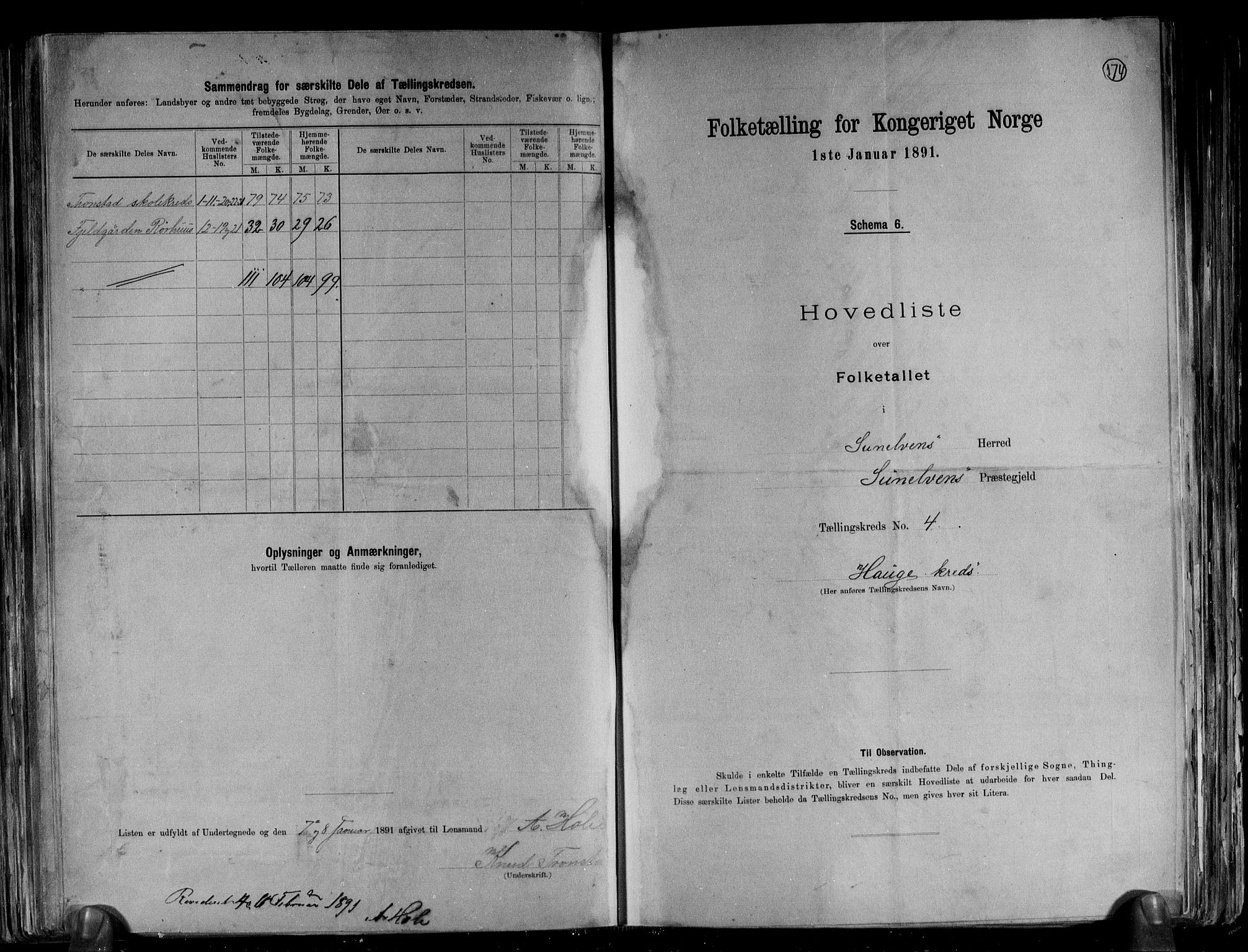 RA, 1891 census for 1523 Sunnylven, 1891, p. 10