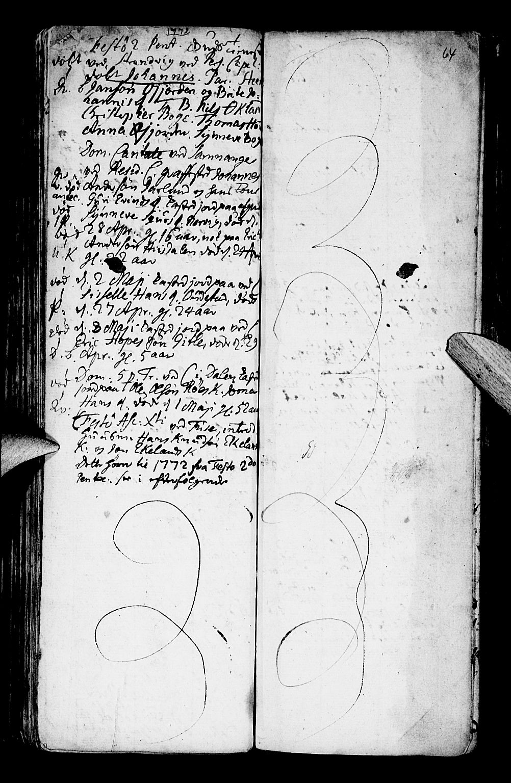 Os sokneprestembete, SAB/A-99929: Parish register (official) no. A 9, 1766-1779, p. 64