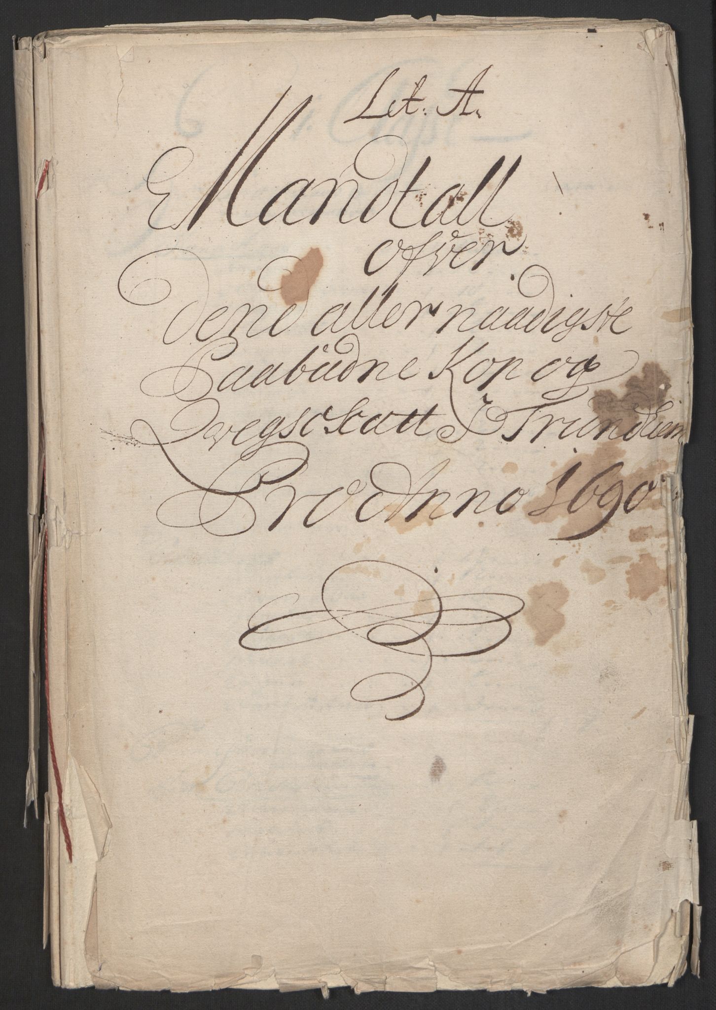 Rentekammeret inntil 1814, Reviderte regnskaper, Byregnskaper, AV/RA-EA-4066/R/Rs/L0505: [S2] Kontribusjonsregnskap, 1686-1691, p. 25