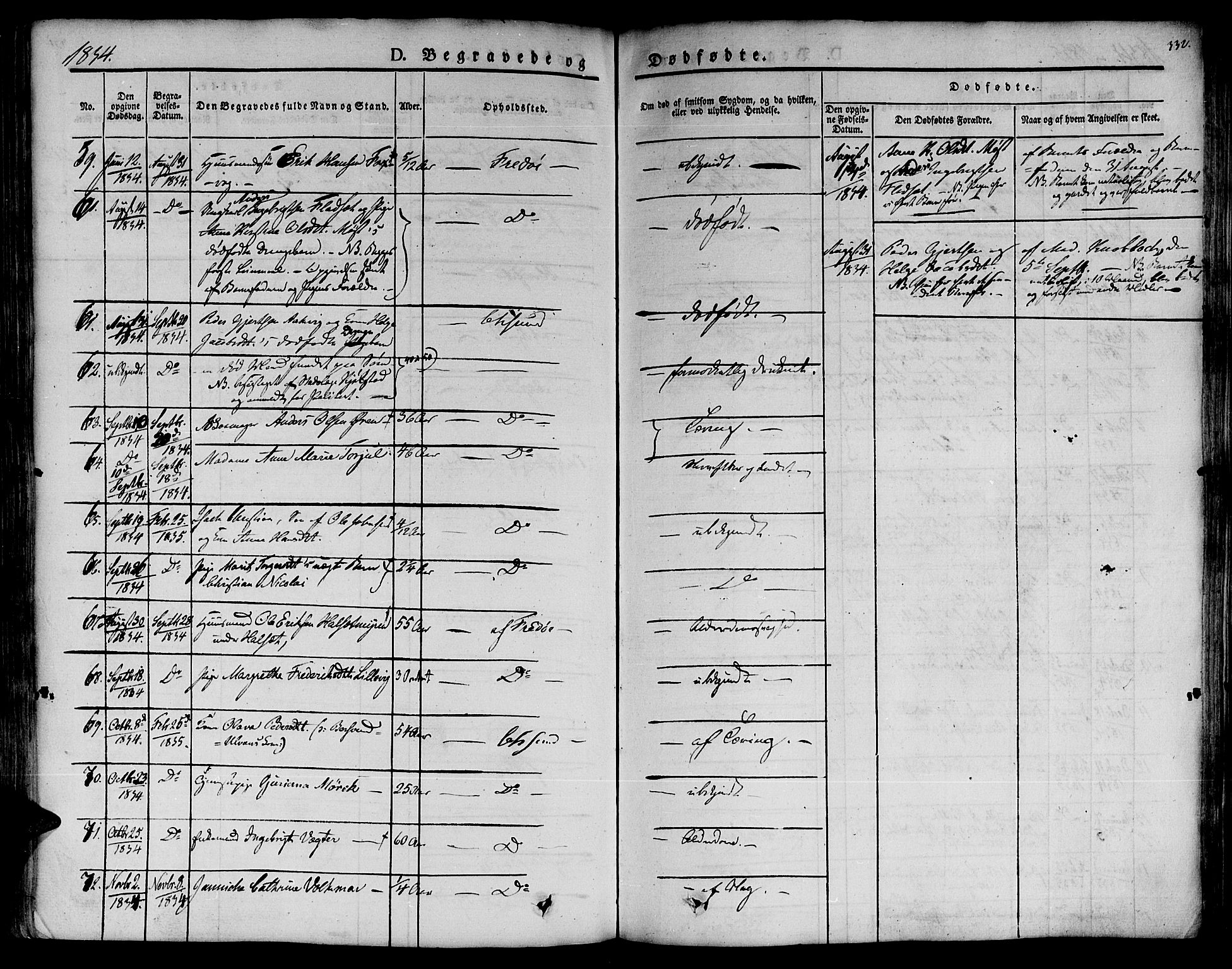 Ministerialprotokoller, klokkerbøker og fødselsregistre - Møre og Romsdal, AV/SAT-A-1454/572/L0843: Parish register (official) no. 572A06, 1832-1842, p. 332