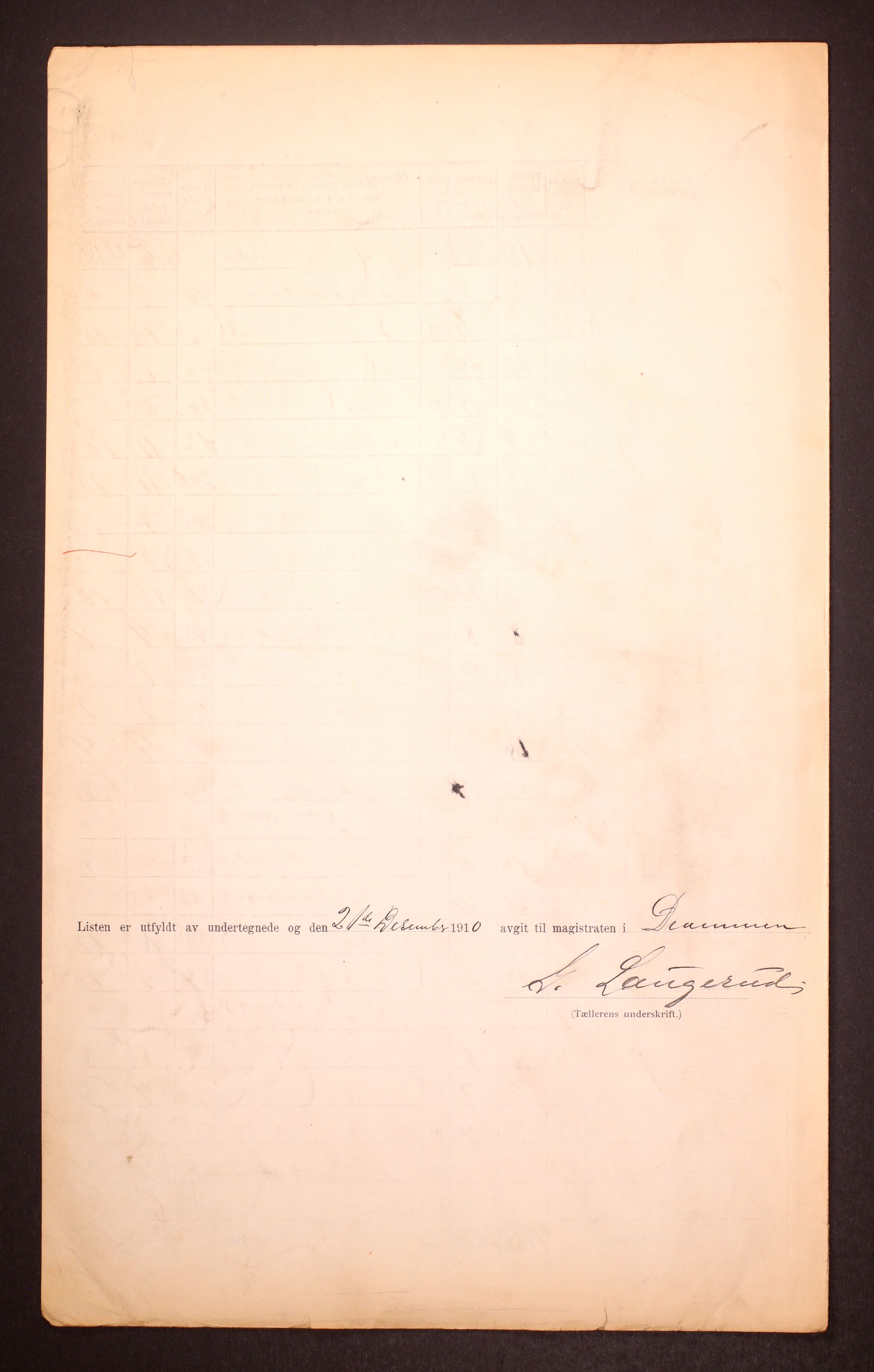 RA, 1910 census for Drammen, 1910, p. 13