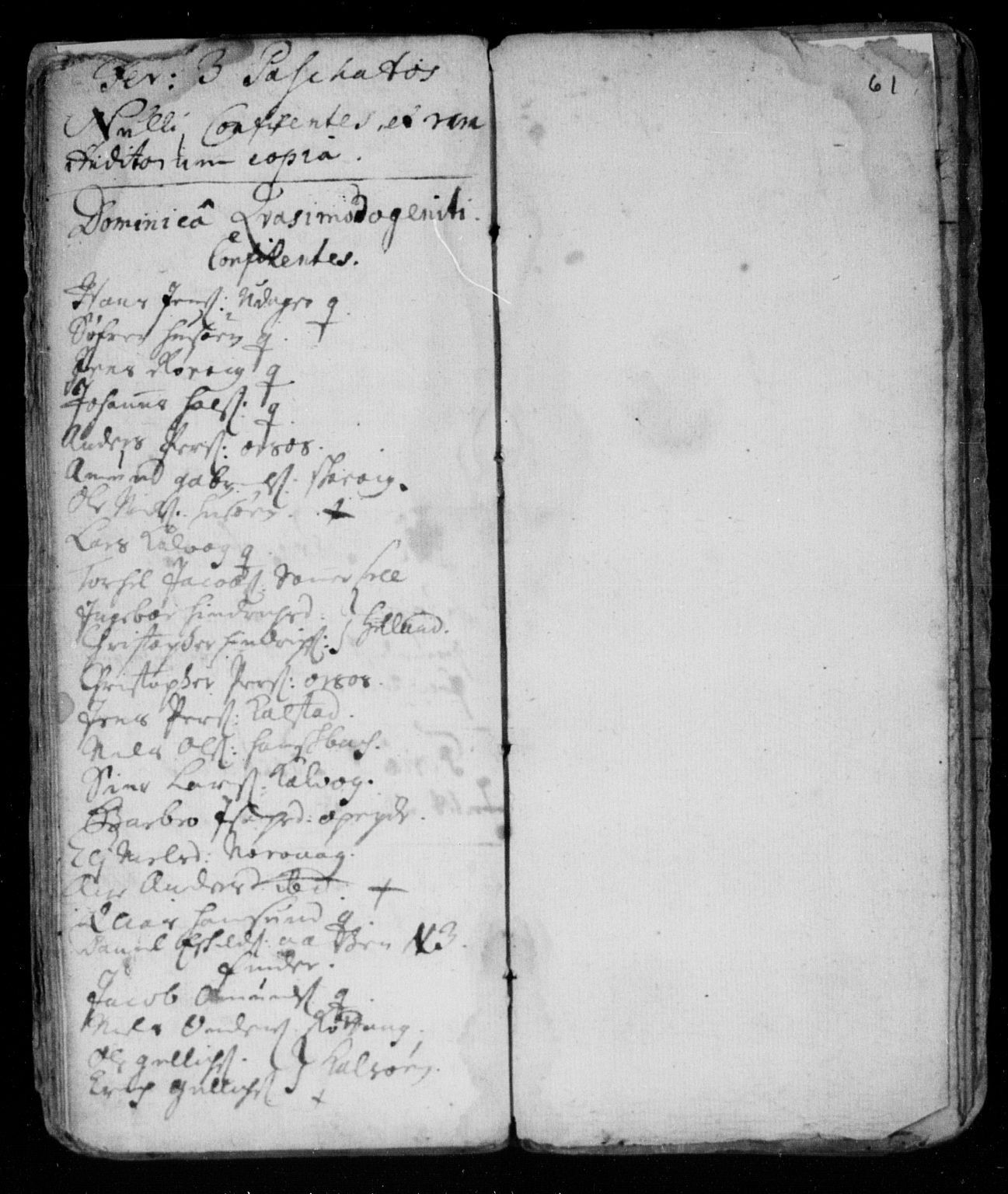 Ministerialprotokoller, klokkerbøker og fødselsregistre - Nordland, AV/SAT-A-1459/859/L0840: Parish register (official) no. 859A00, 1708-1738, p. 61