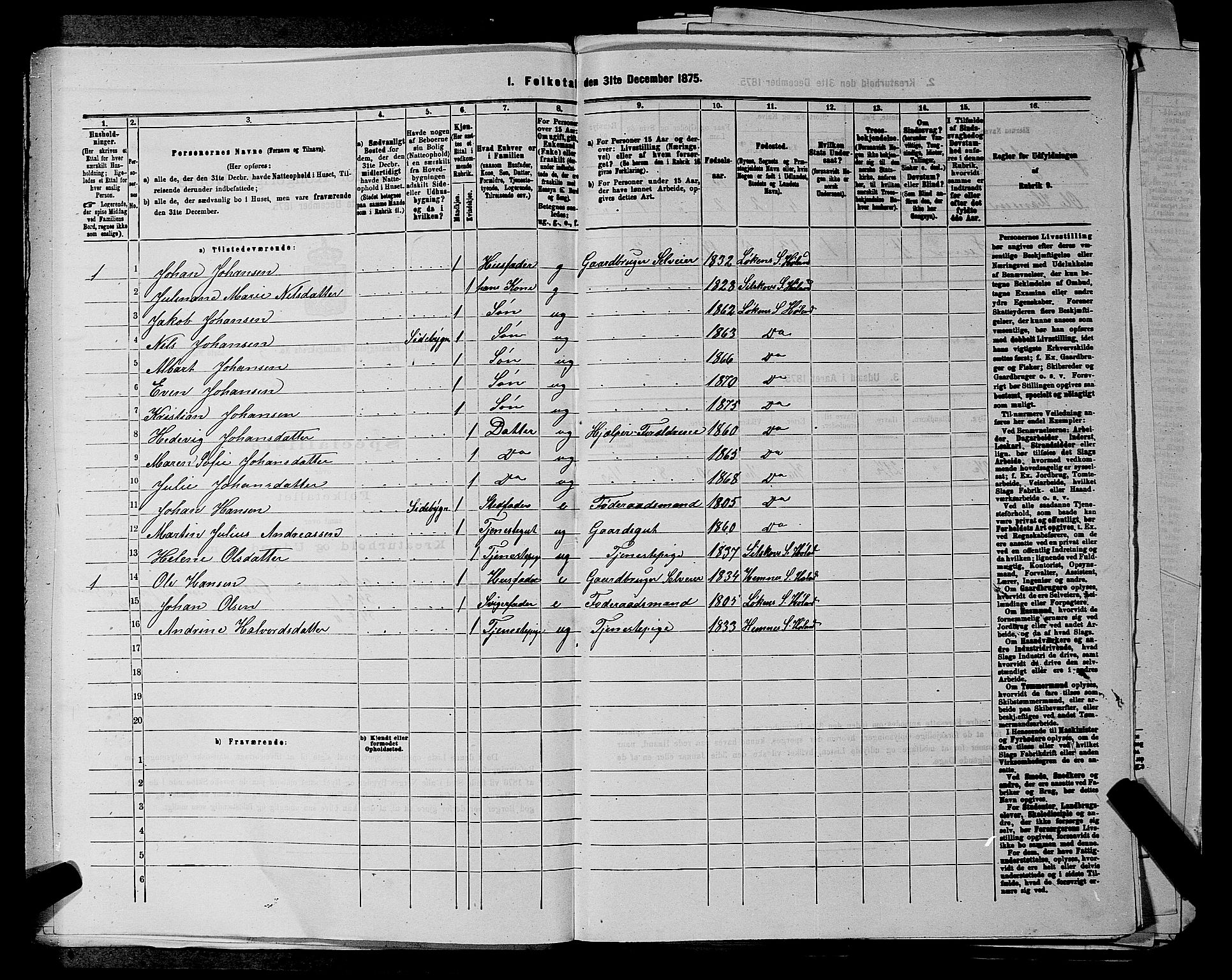 RA, 1875 census for 0221P Høland, 1875, p. 521