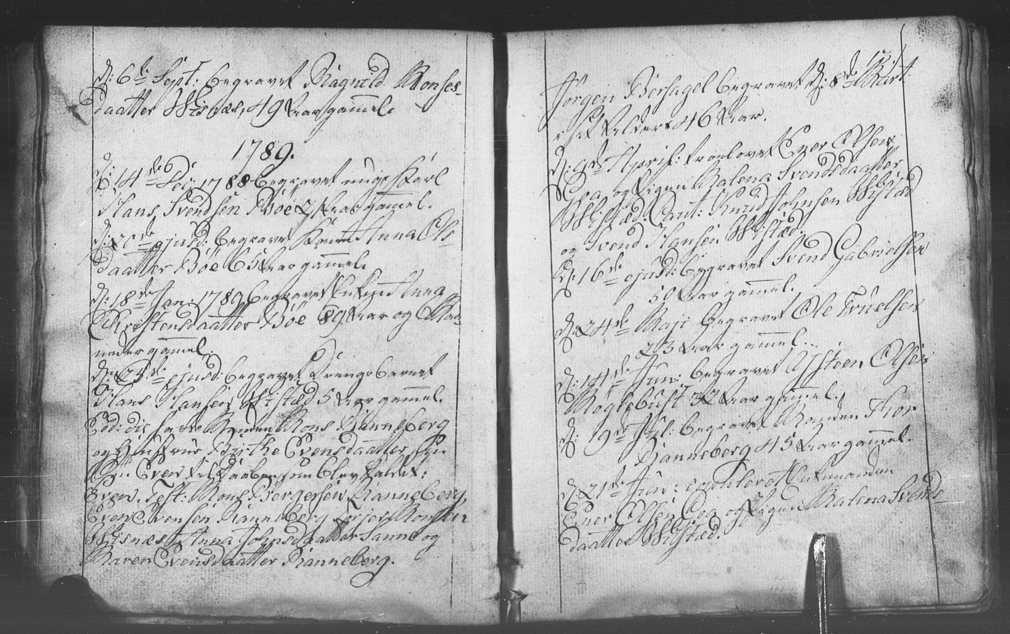 Domkirken sokneprestkontor, SAST/A-101812/001/30/30BB/L0006: Parish register (copy) no. B 6, 1783-1815, p. 13