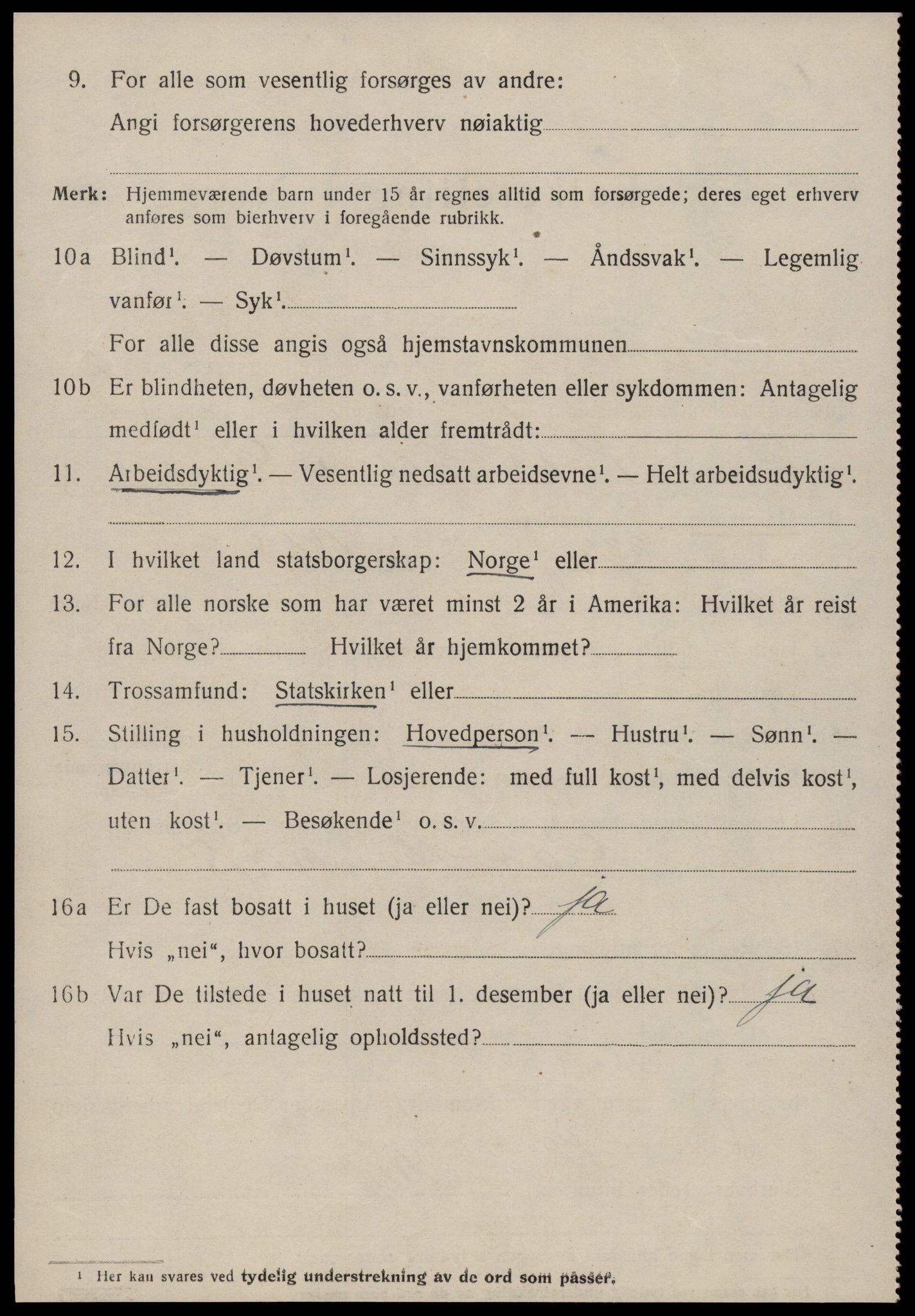 SAT, 1920 census for Aure, 1920, p. 1155