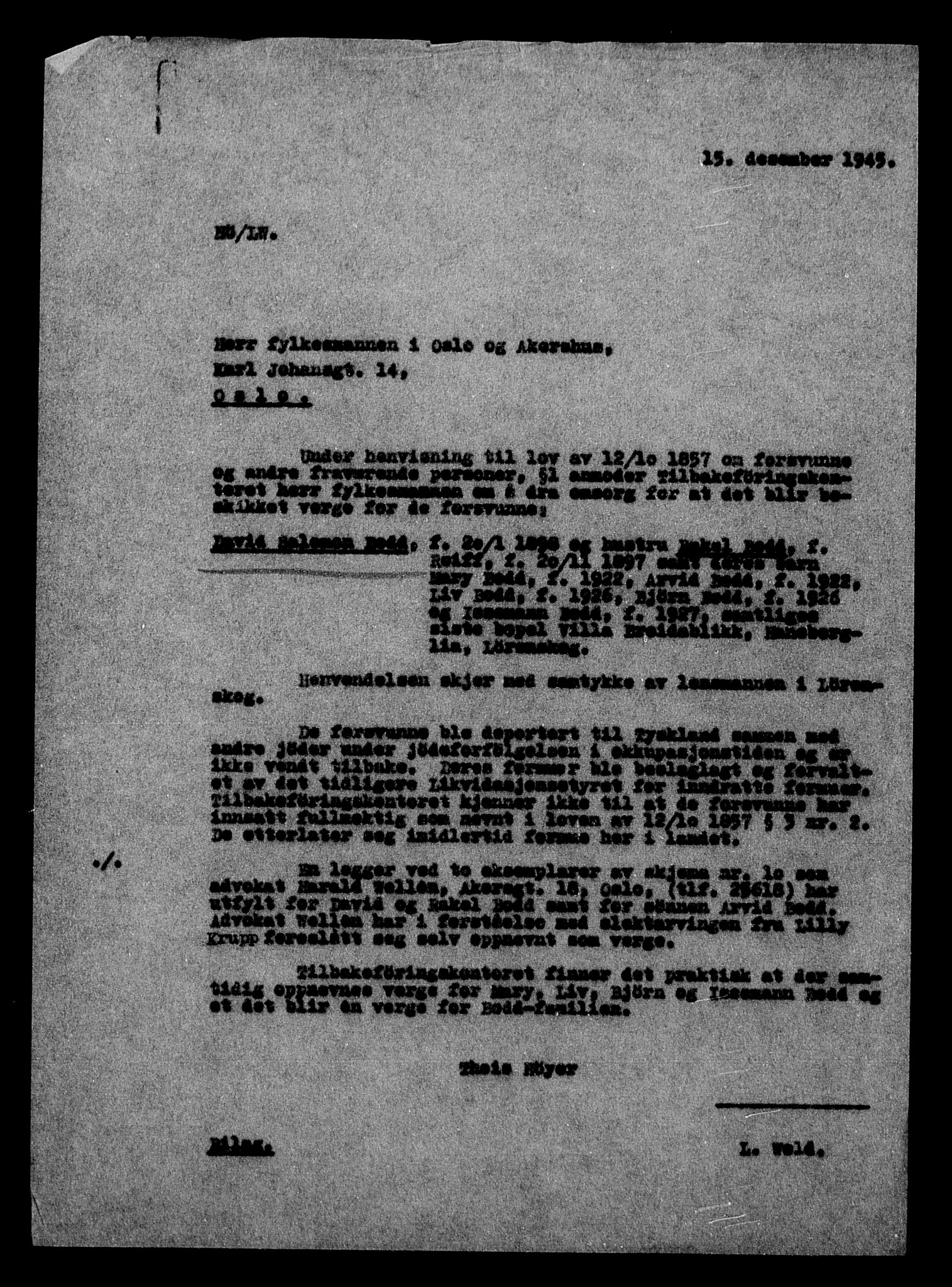 Justisdepartementet, Tilbakeføringskontoret for inndratte formuer, AV/RA-S-1564/H/Hc/Hcc/L0927: --, 1945-1947, p. 138