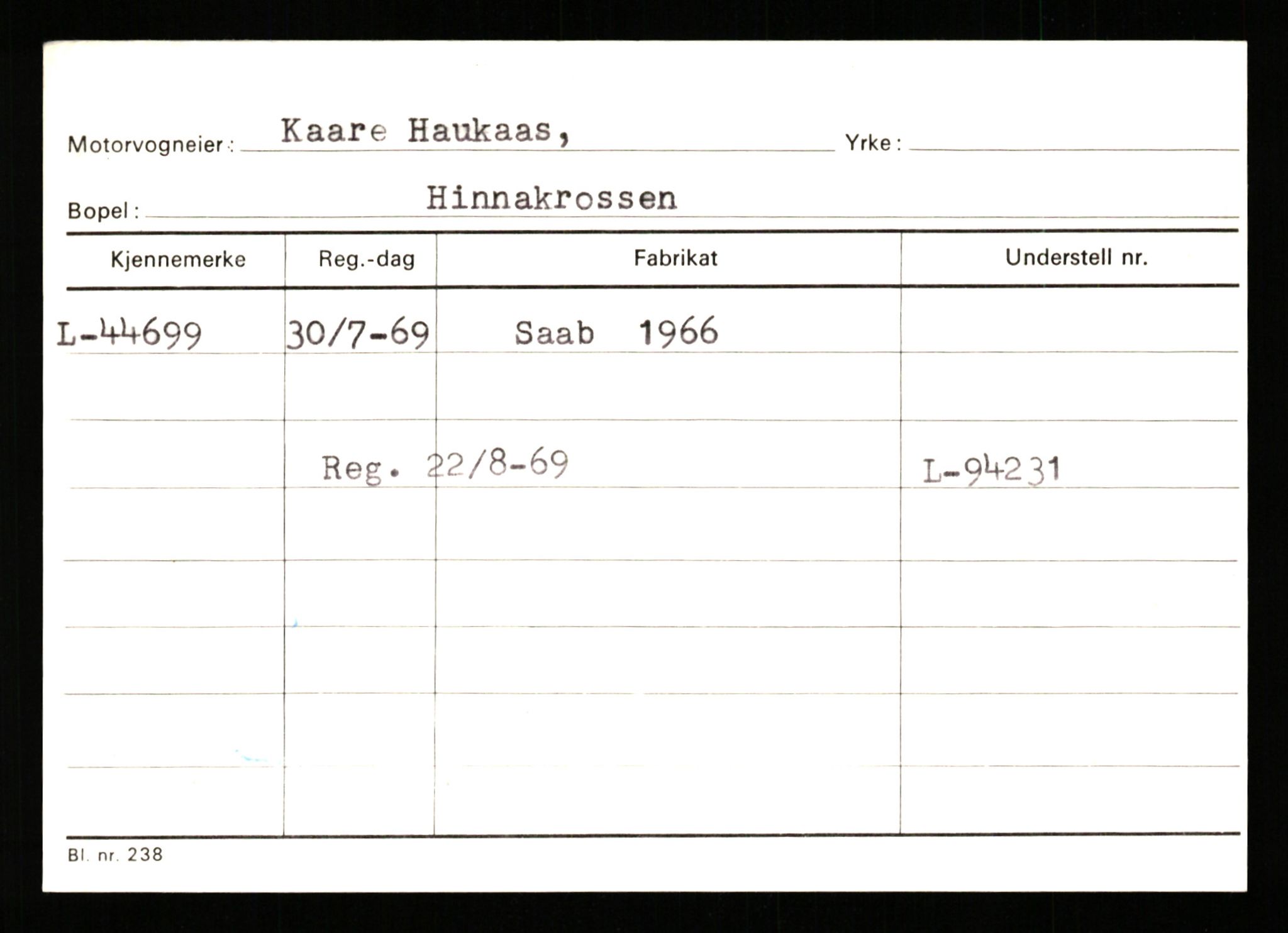 Stavanger trafikkstasjon, SAST/A-101942/0/G/L0006: Registreringsnummer: 34250 - 49007, 1930-1971, p. 2700