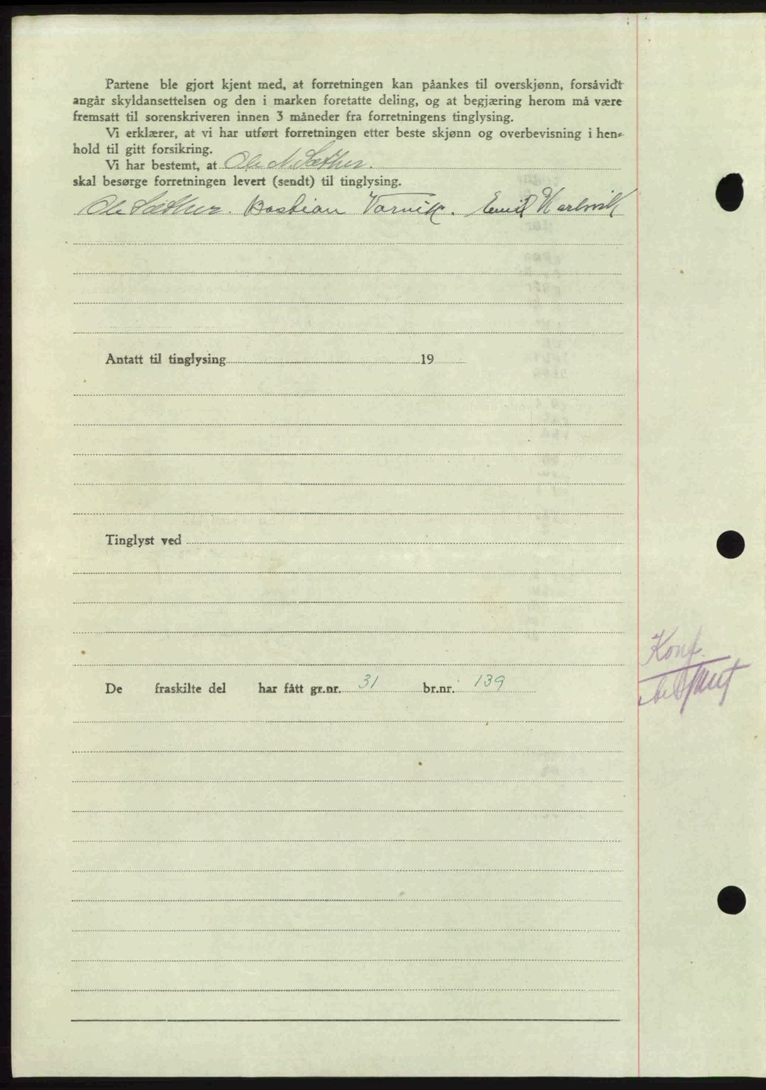 Nordmøre sorenskriveri, AV/SAT-A-4132/1/2/2Ca: Mortgage book no. A115, 1950-1950, Diary no: : 2385/1950