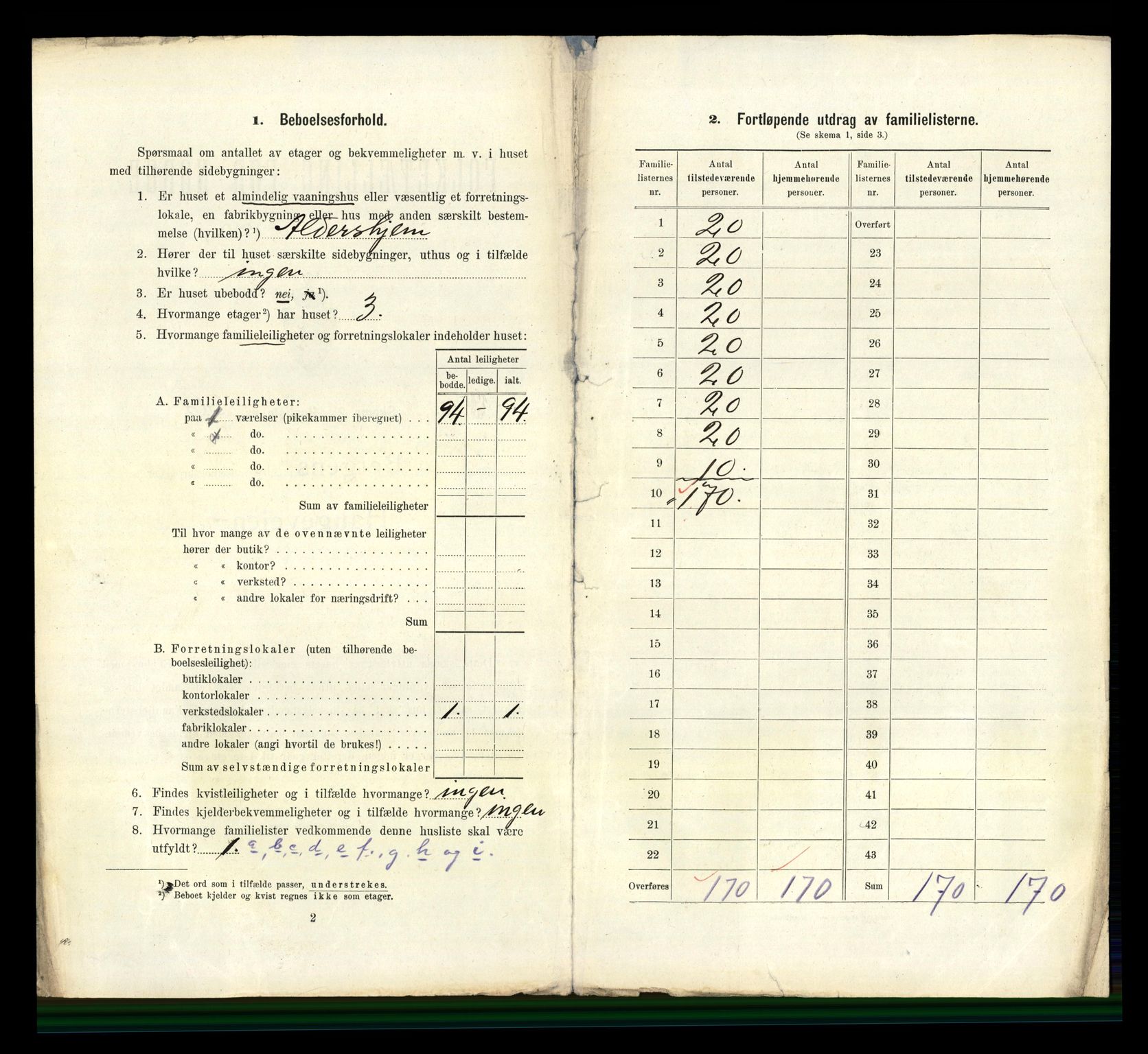 RA, 1910 census for Bergen, 1910, p. 10908