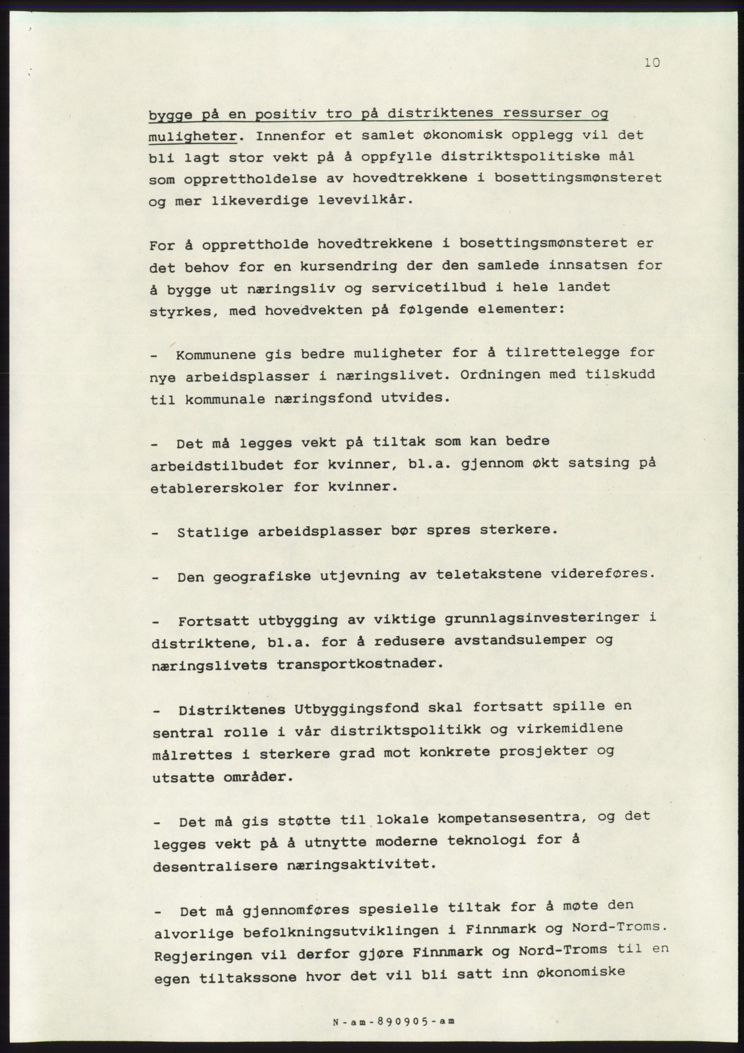 Forhandlingsmøtene 1989 mellom Høyre, KrF og Senterpartiet om dannelse av regjering, AV/RA-PA-0697/A/L0001: Forhandlingsprotokoll med vedlegg, 1989, p. 503