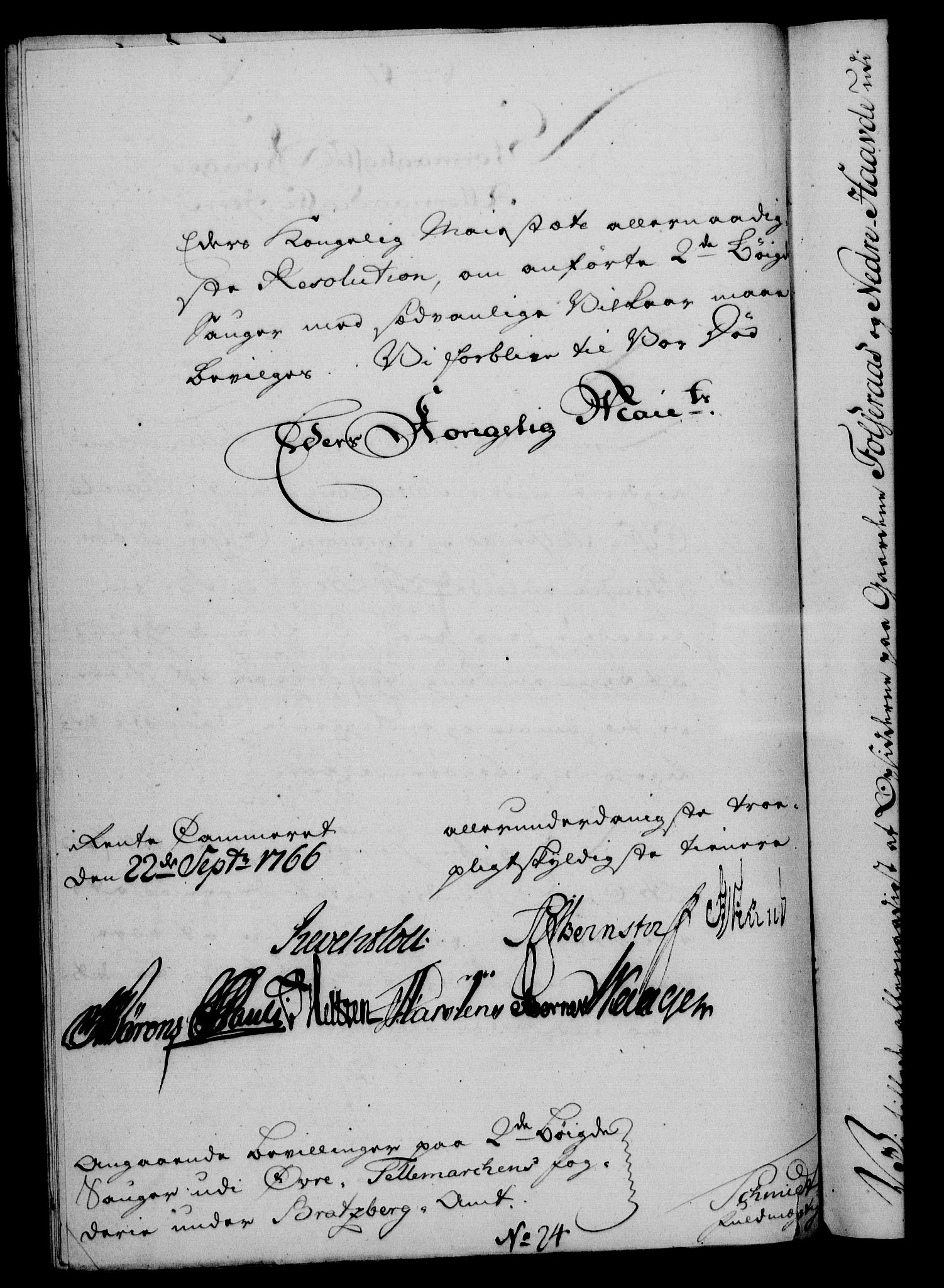 Rentekammeret, Kammerkanselliet, RA/EA-3111/G/Gf/Gfa/L0048: Norsk relasjons- og resolusjonsprotokoll (merket RK 52.48), 1766, p. 358