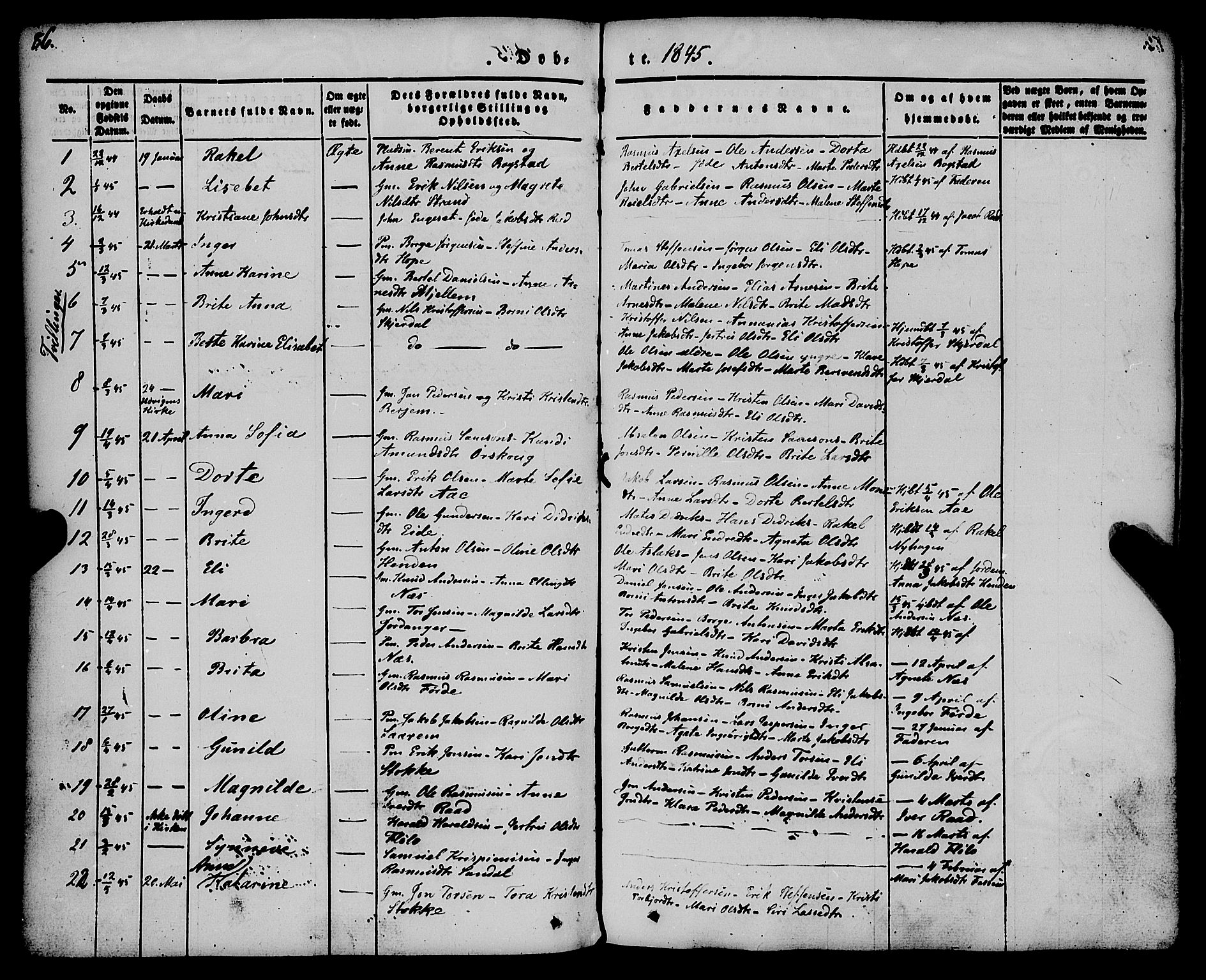 Gloppen sokneprestembete, AV/SAB-A-80101/H/Haa/Haaa/L0008: Parish register (official) no. A 8, 1837-1855, p. 86