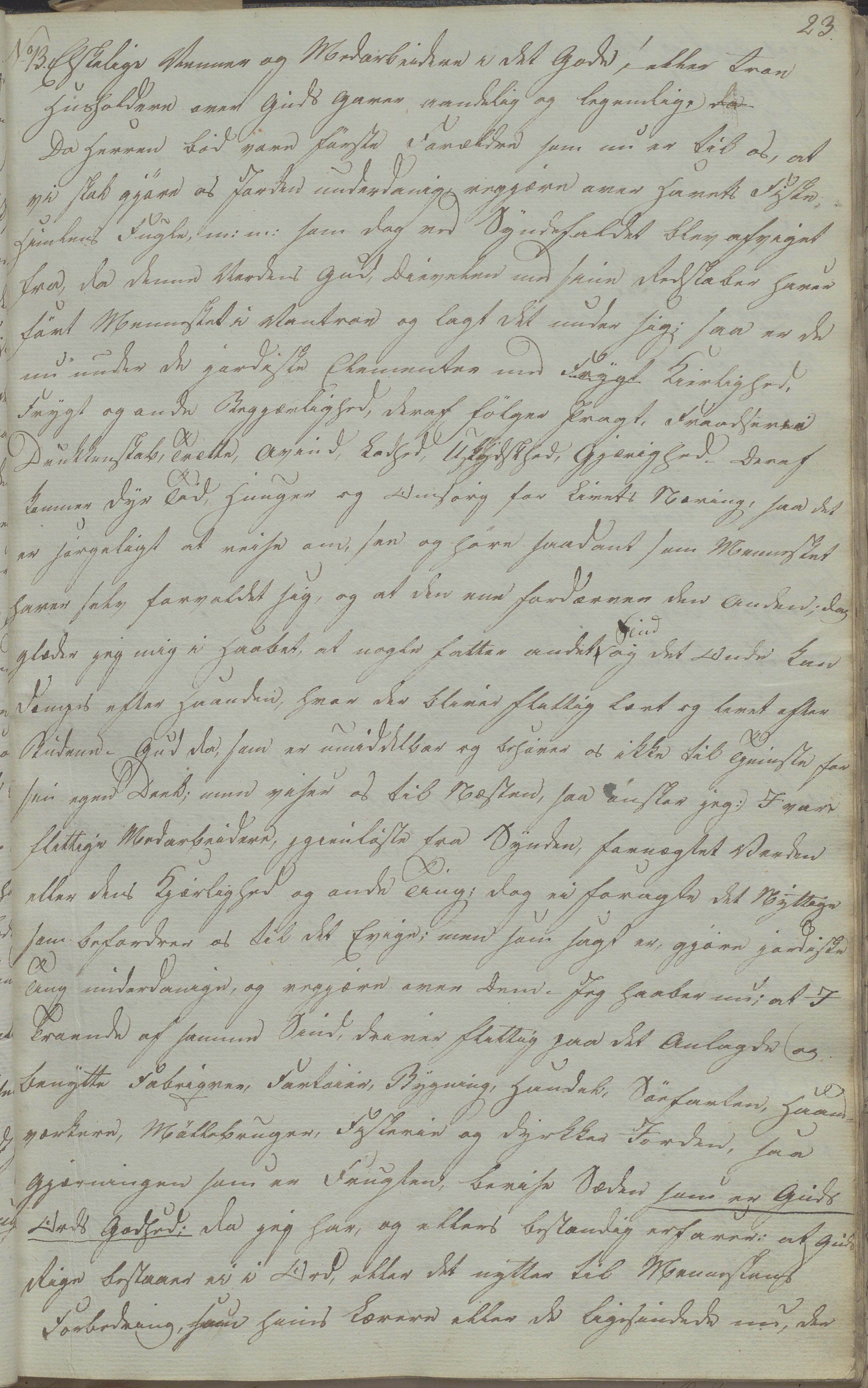 Heggtveitsamlingen, TMF/A-1007/H/L0052/0001: Innbundne brev Ms. S, med innlagt registratur / Innbundne brev Ms S. , 1801-1823, p. 23