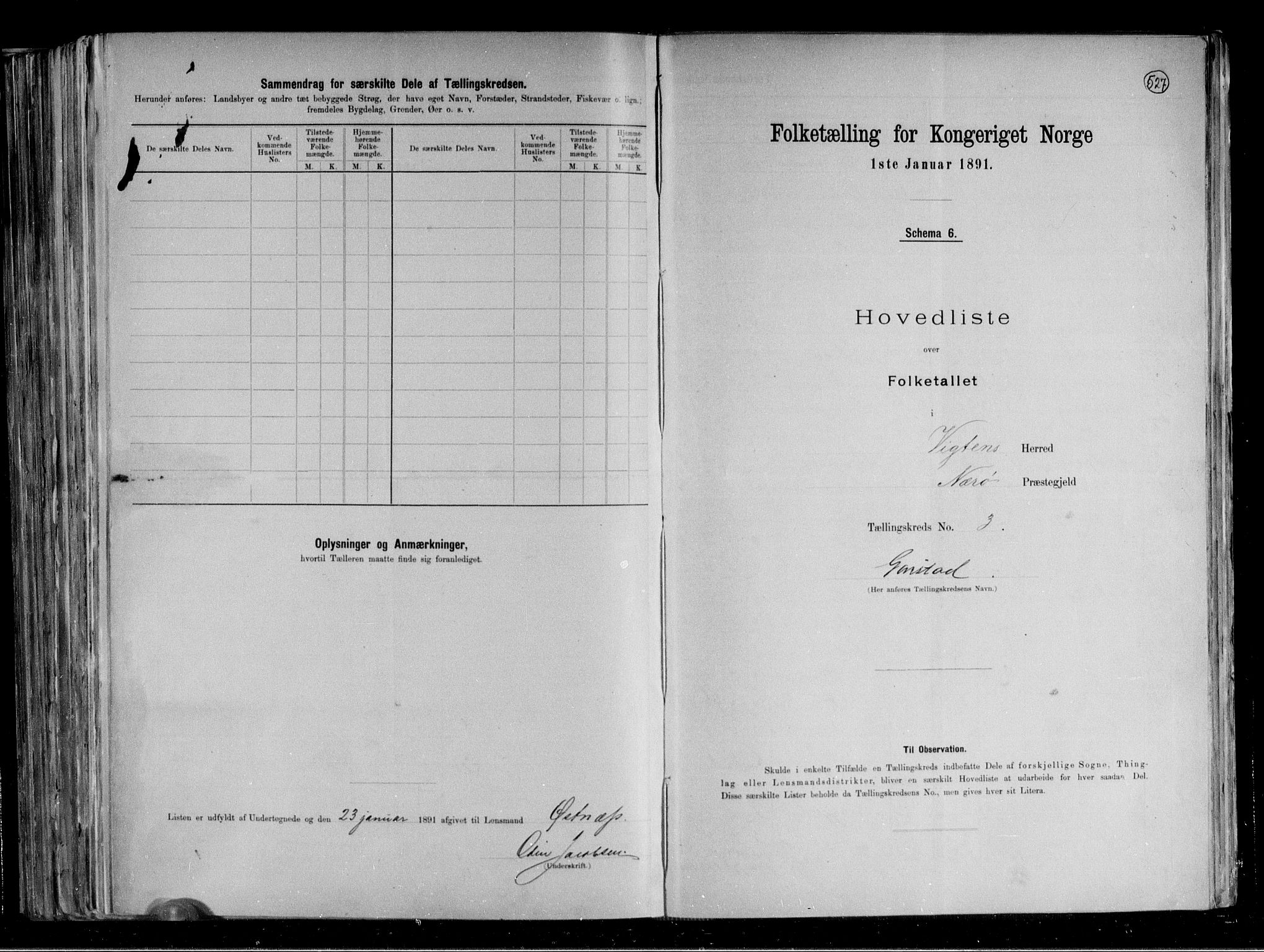 RA, 1891 census for 1750 Vikna, 1891, p. 12