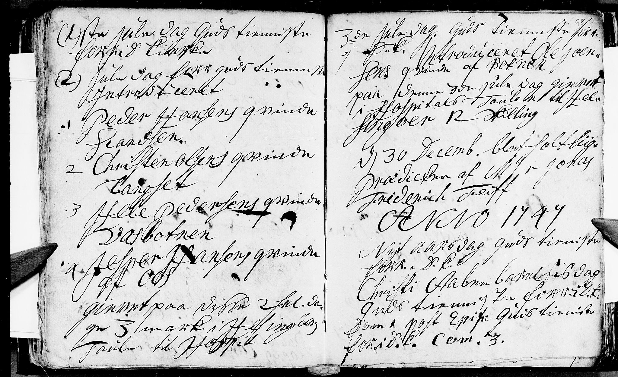 Ministerialprotokoller, klokkerbøker og fødselsregistre - Nordland, SAT/A-1459/847/L0662: Parish register (official) no. 847A02, 1735-1749, p. 98