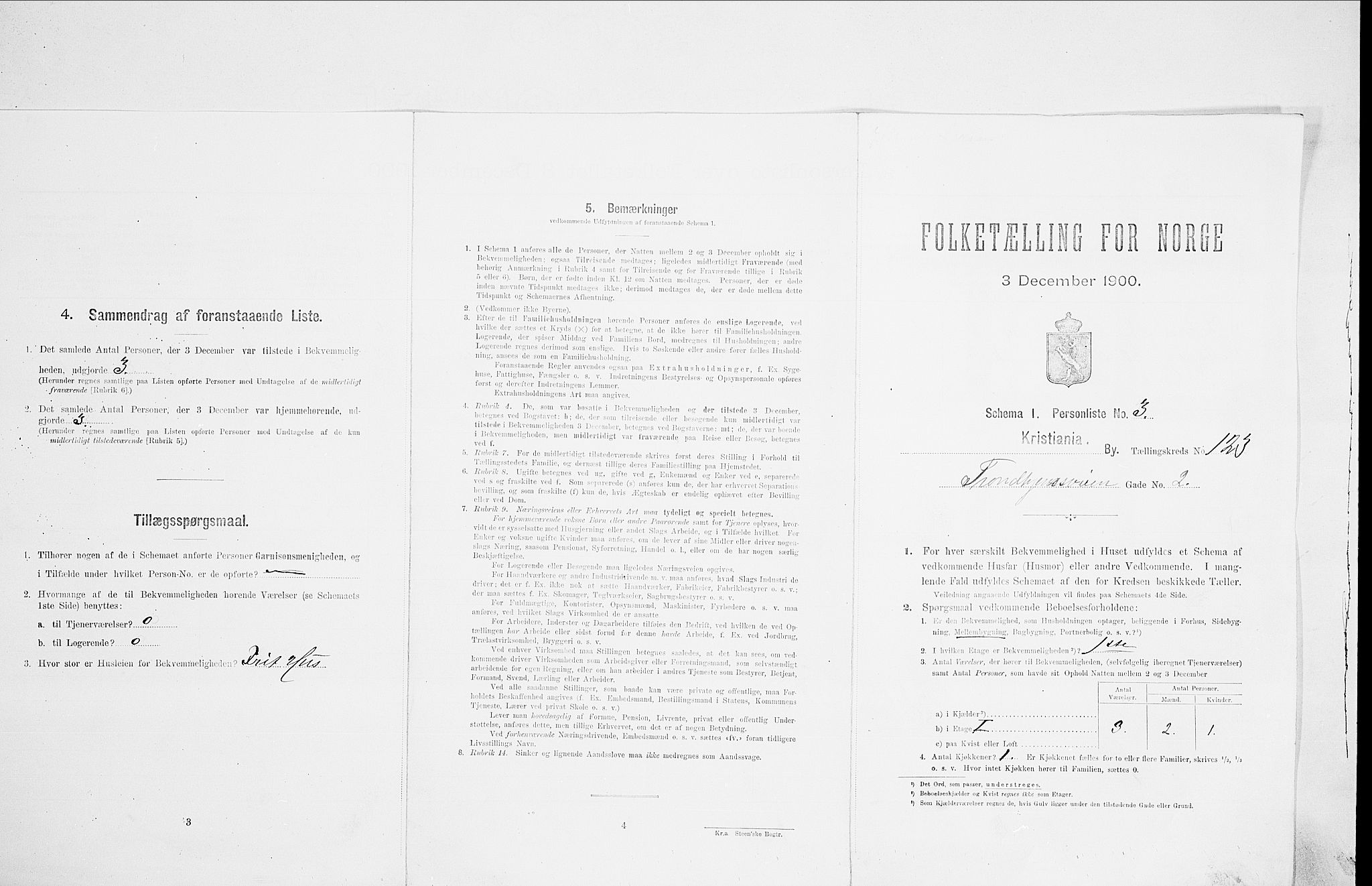 SAO, 1900 census for Kristiania, 1900, p. 104149