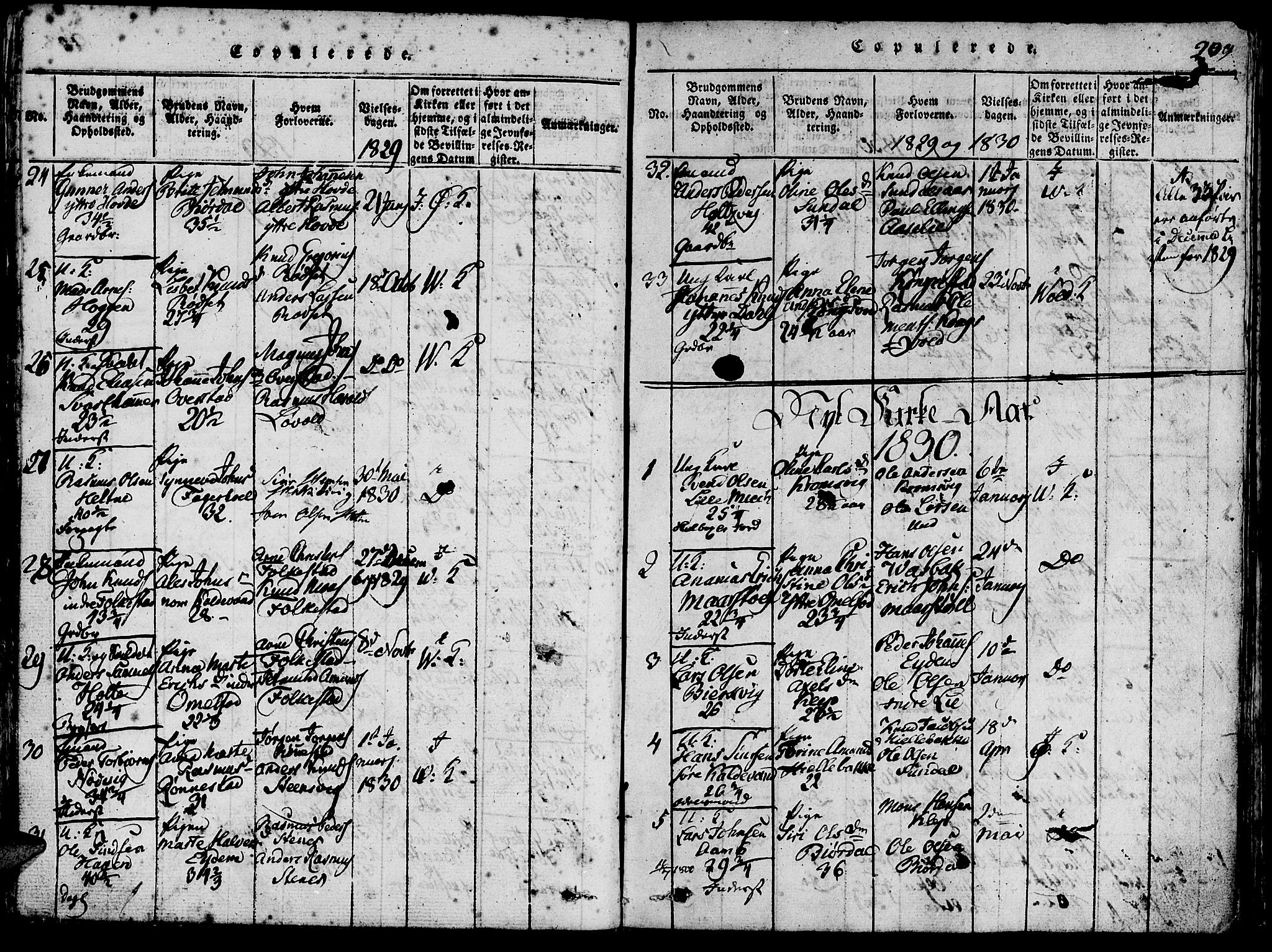 Ministerialprotokoller, klokkerbøker og fødselsregistre - Møre og Romsdal, SAT/A-1454/511/L0138: Parish register (official) no. 511A05, 1817-1832, p. 209