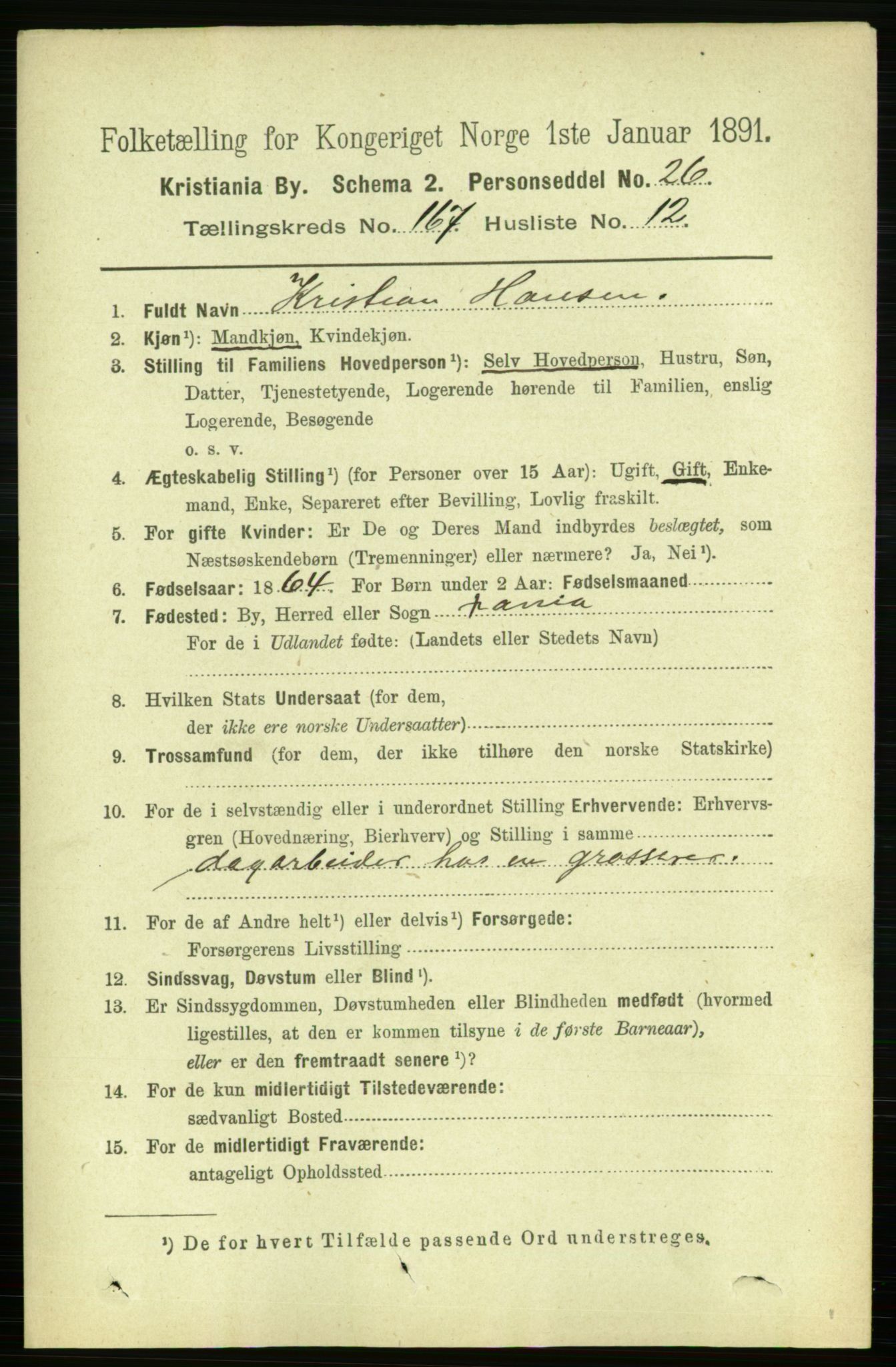 RA, 1891 census for 0301 Kristiania, 1891, p. 97638
