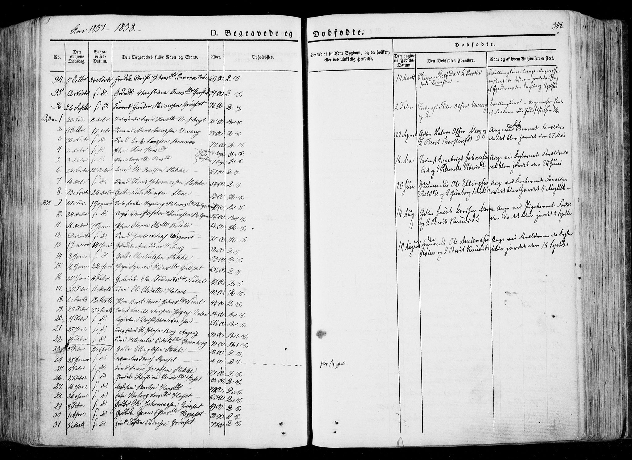 Ministerialprotokoller, klokkerbøker og fødselsregistre - Møre og Romsdal, SAT/A-1454/568/L0803: Parish register (official) no. 568A10, 1830-1853, p. 348