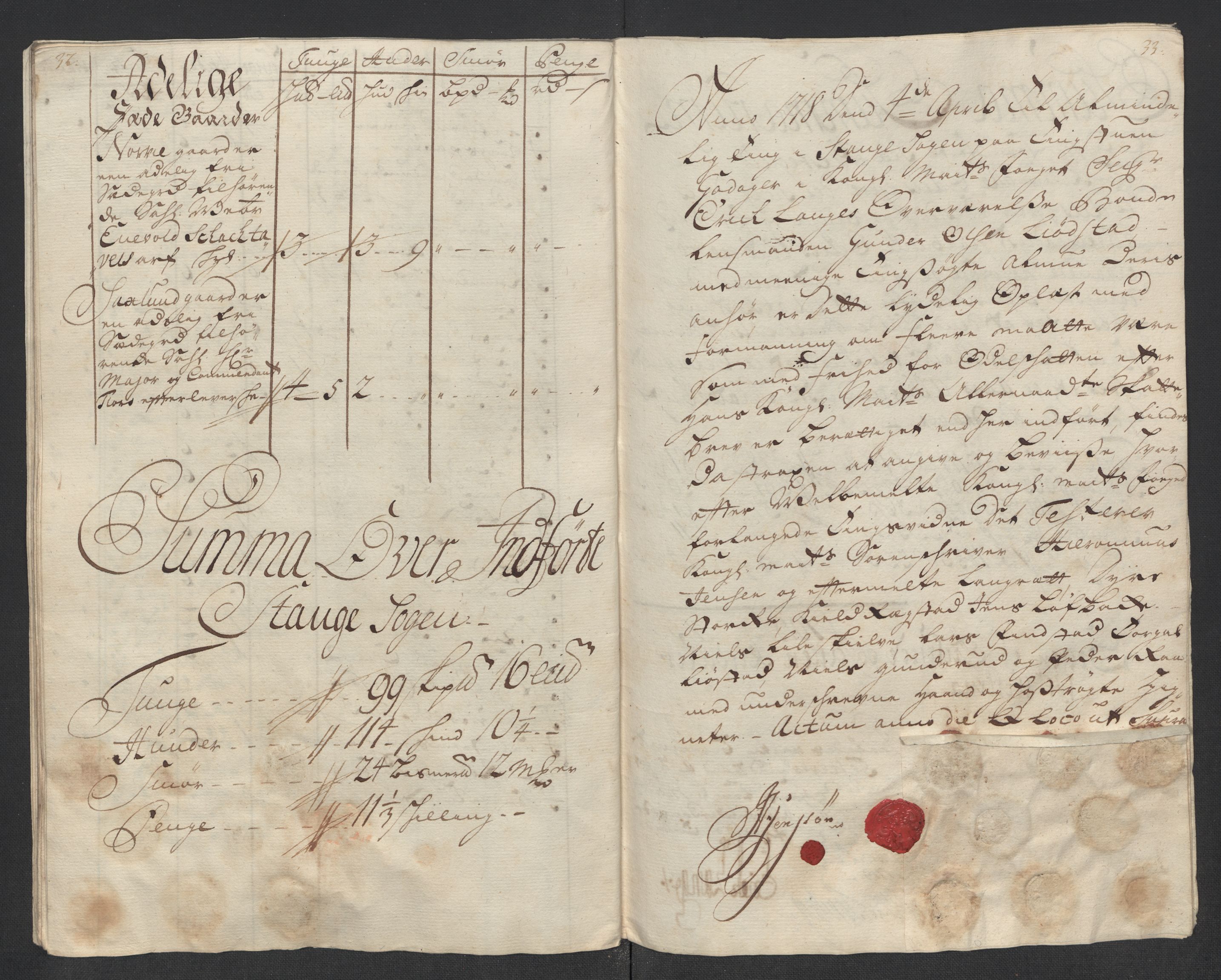 Rentekammeret inntil 1814, Reviderte regnskaper, Fogderegnskap, AV/RA-EA-4092/R16/L1057: Fogderegnskap Hedmark, 1718, p. 352