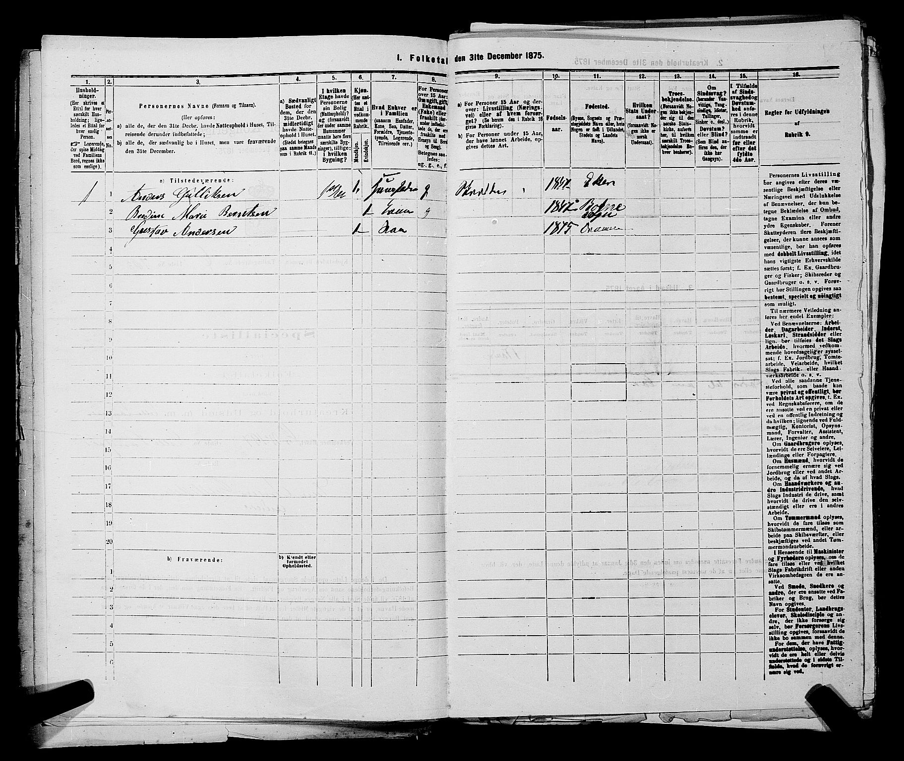 SAKO, 1875 census for 0602 Drammen, 1875, p. 534