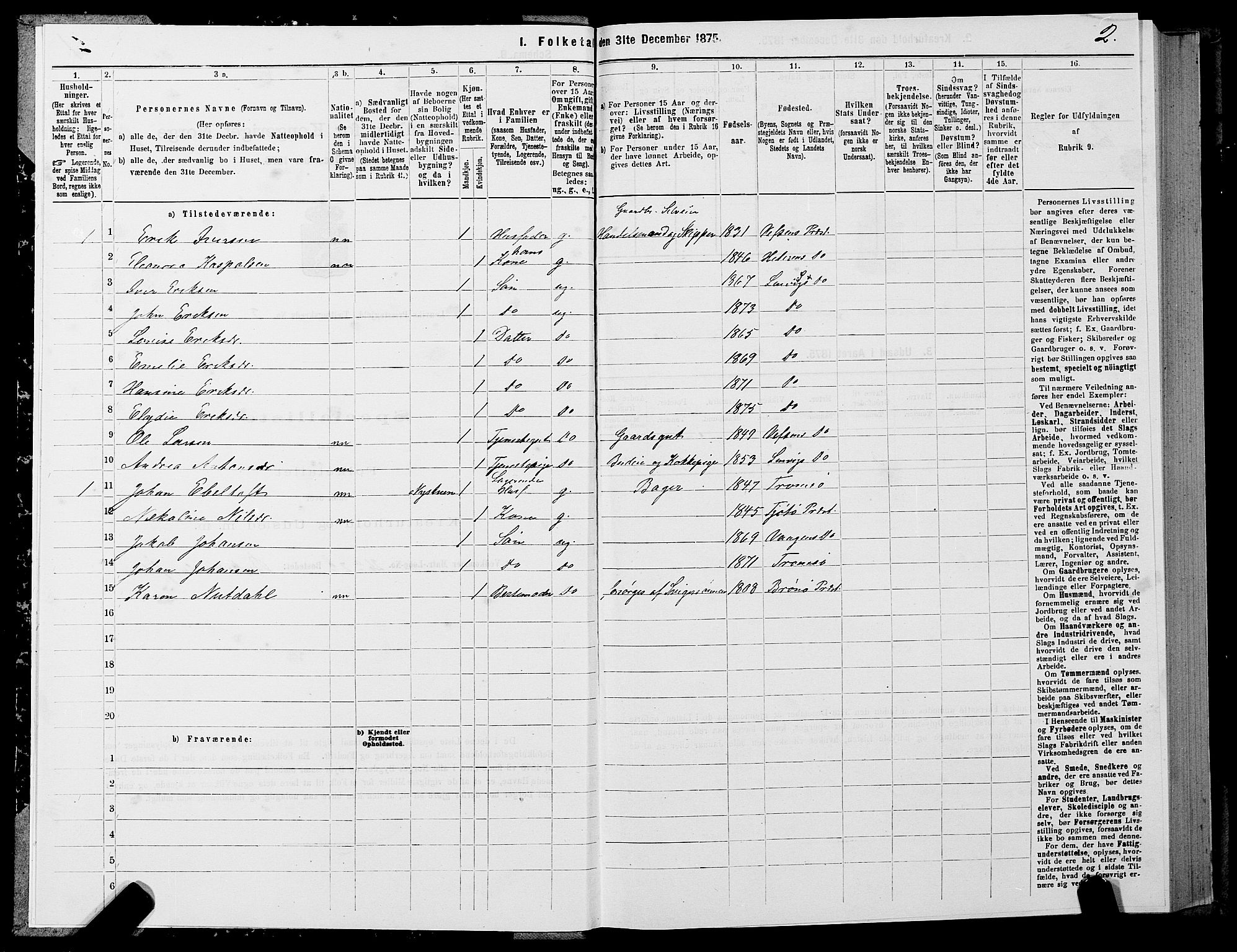 SATØ, 1875 census for 1931P Lenvik, 1875, p. 2002