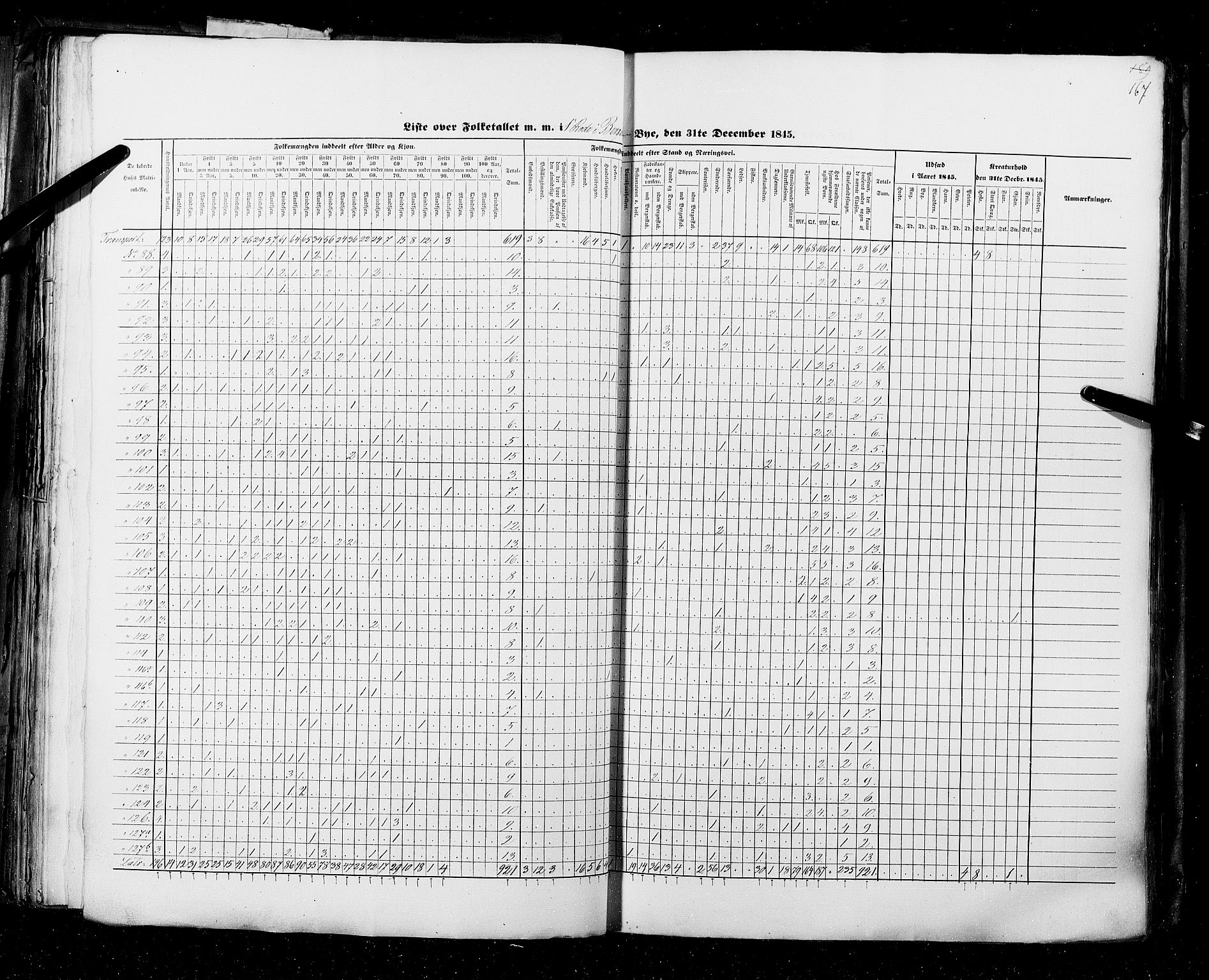 RA, Census 1845, vol. 11: Cities, 1845, p. 167